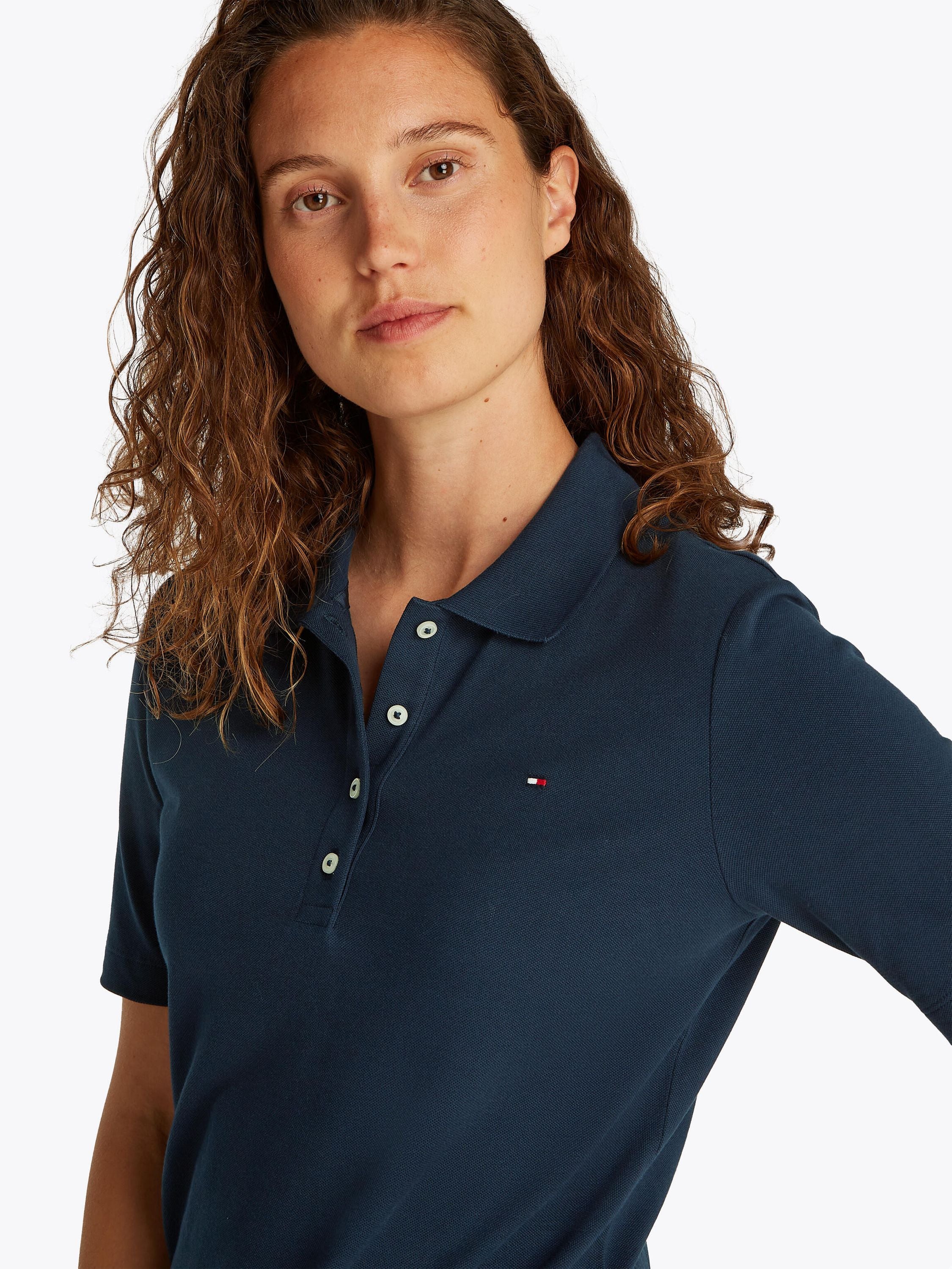 1985 REG PIQUE POLO SS, BLUE - Image 5