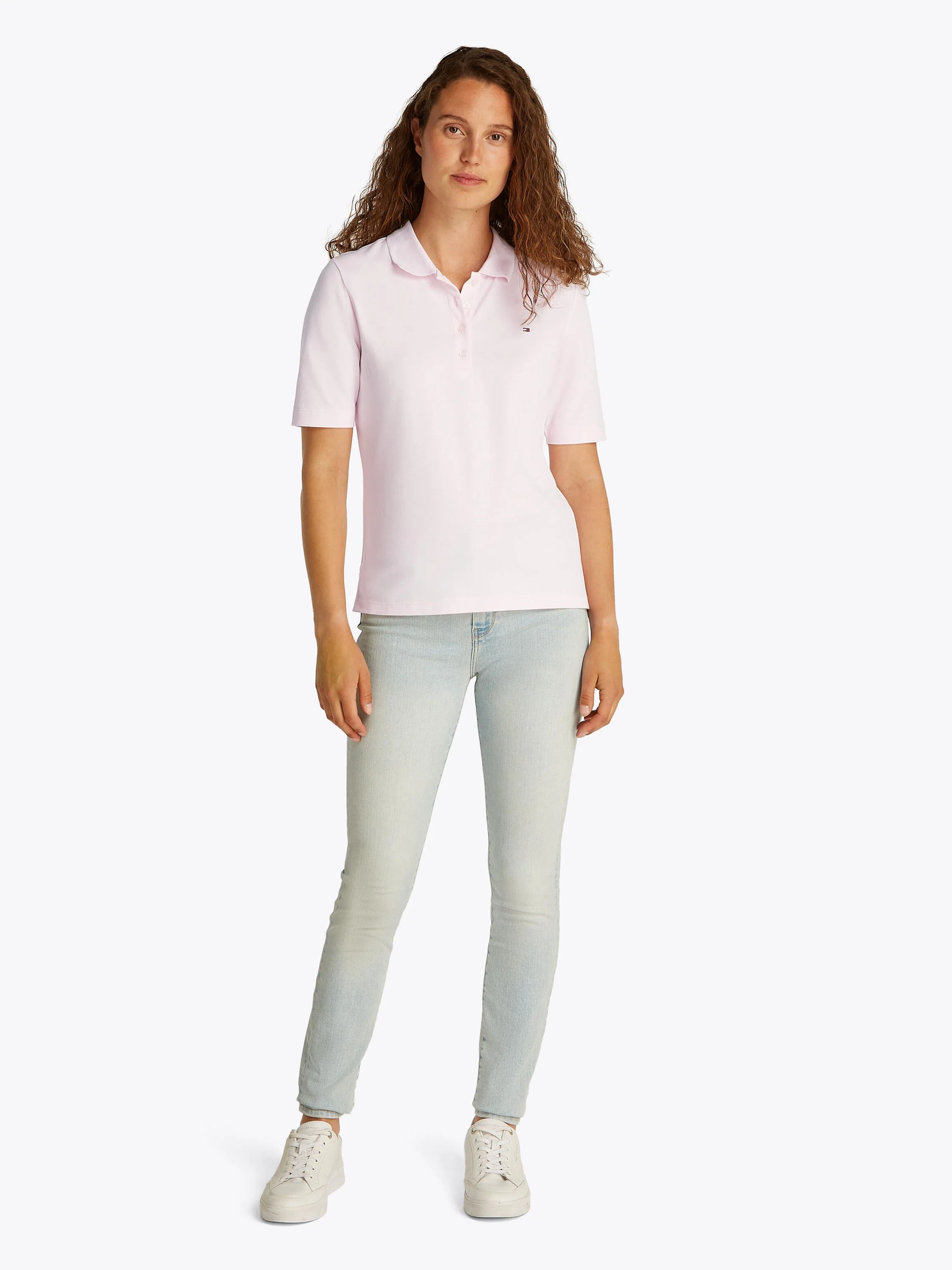 1985 REG PIQUE POLO SS, PINK - Image 3