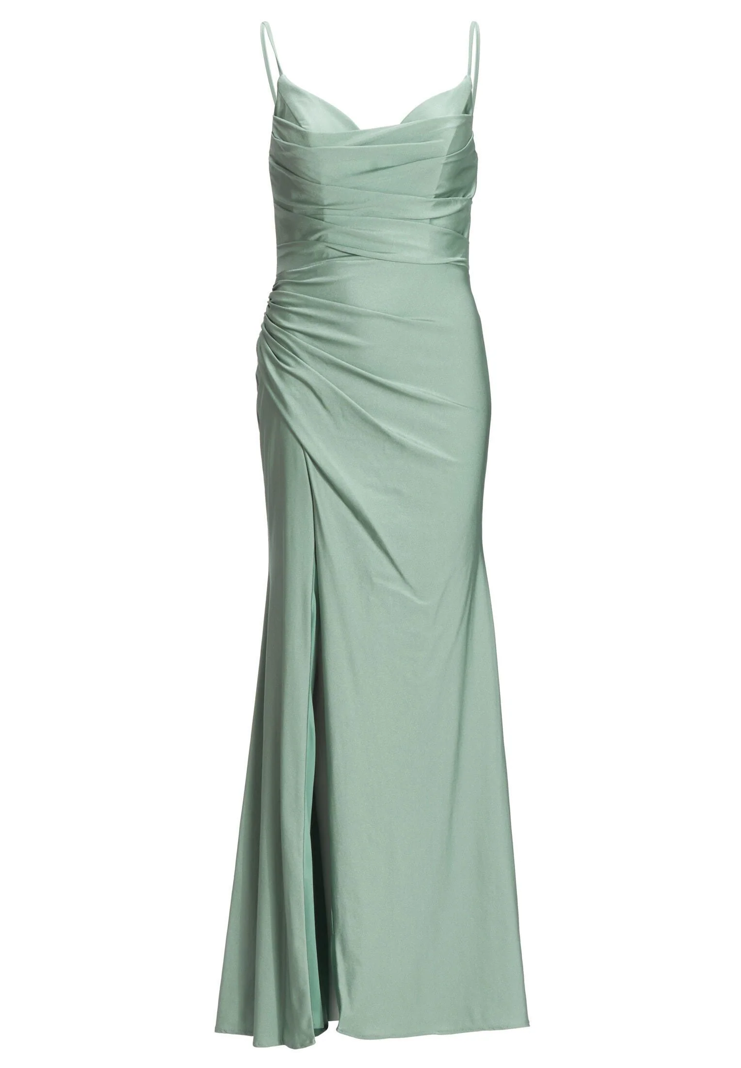 Abendkleid Maxi feinen Raffungen