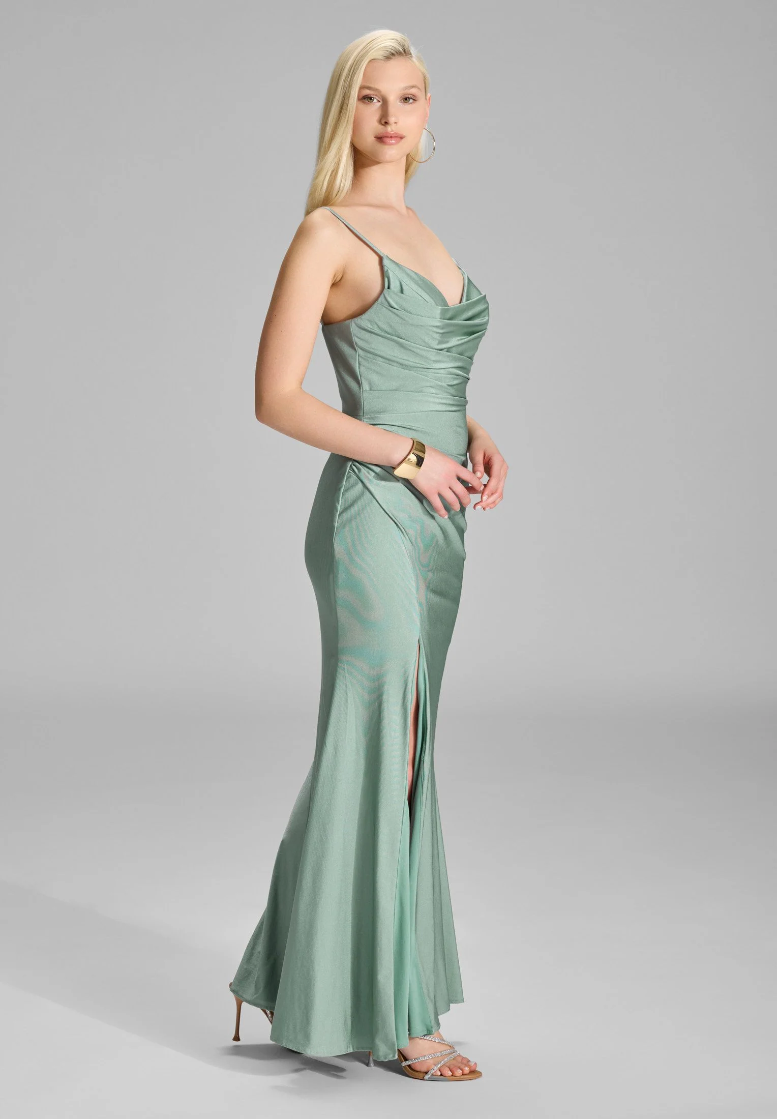 Abendkleid Maxi feinen Raffungen - Image 9