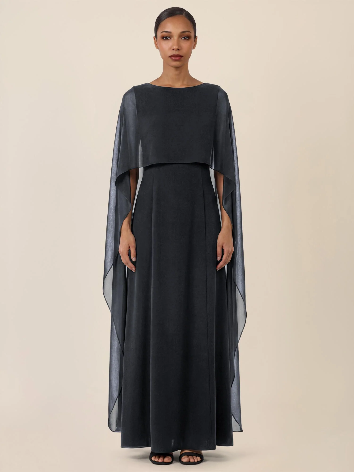 Abendkleid Maxi mit Cape - Image 2