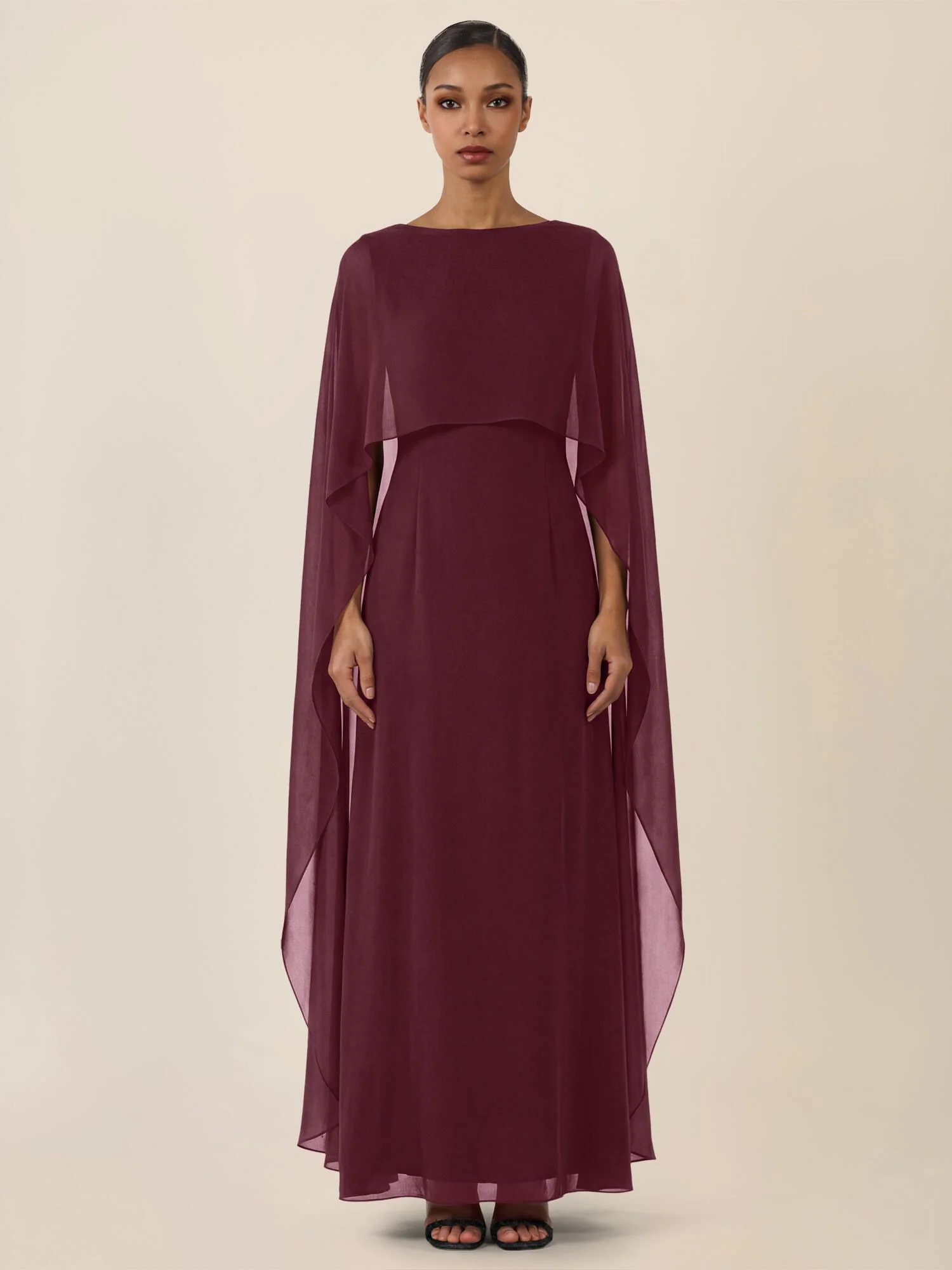 Abendkleid Maxi mit Cape - Image 2