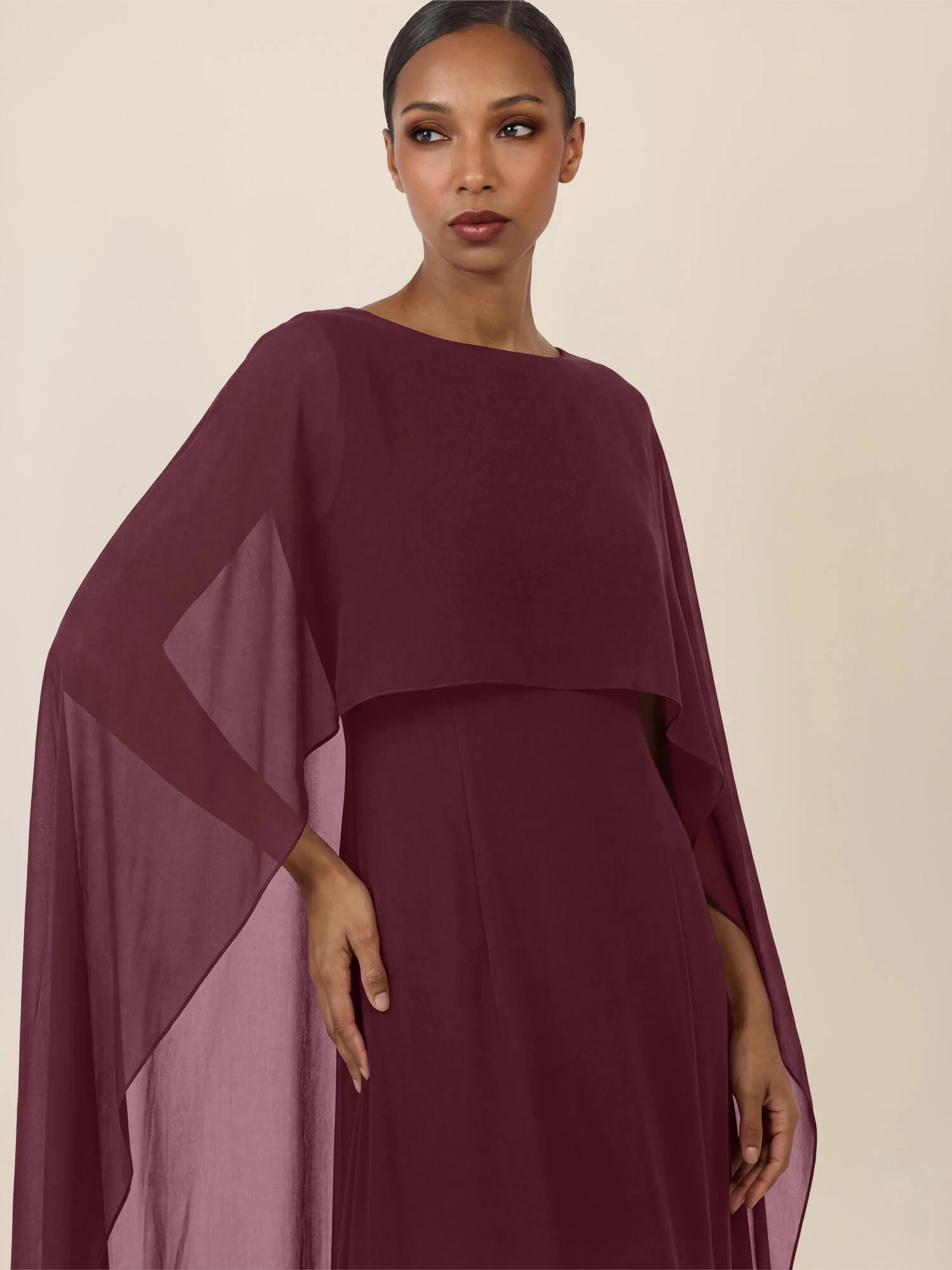 Abendkleid Maxi mit Cape - Image 5