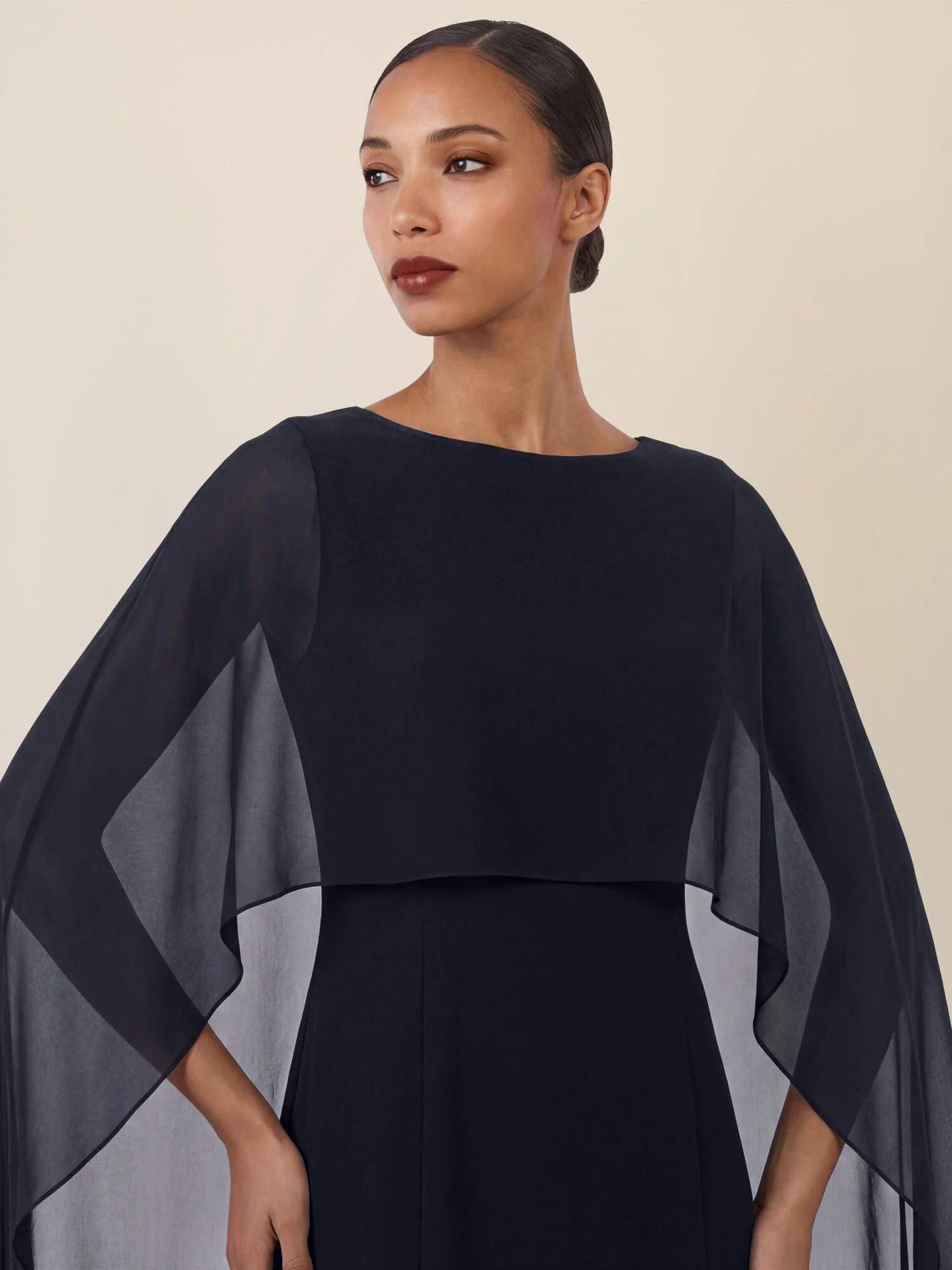 Abendkleid Maxi mit Cape - Image 5