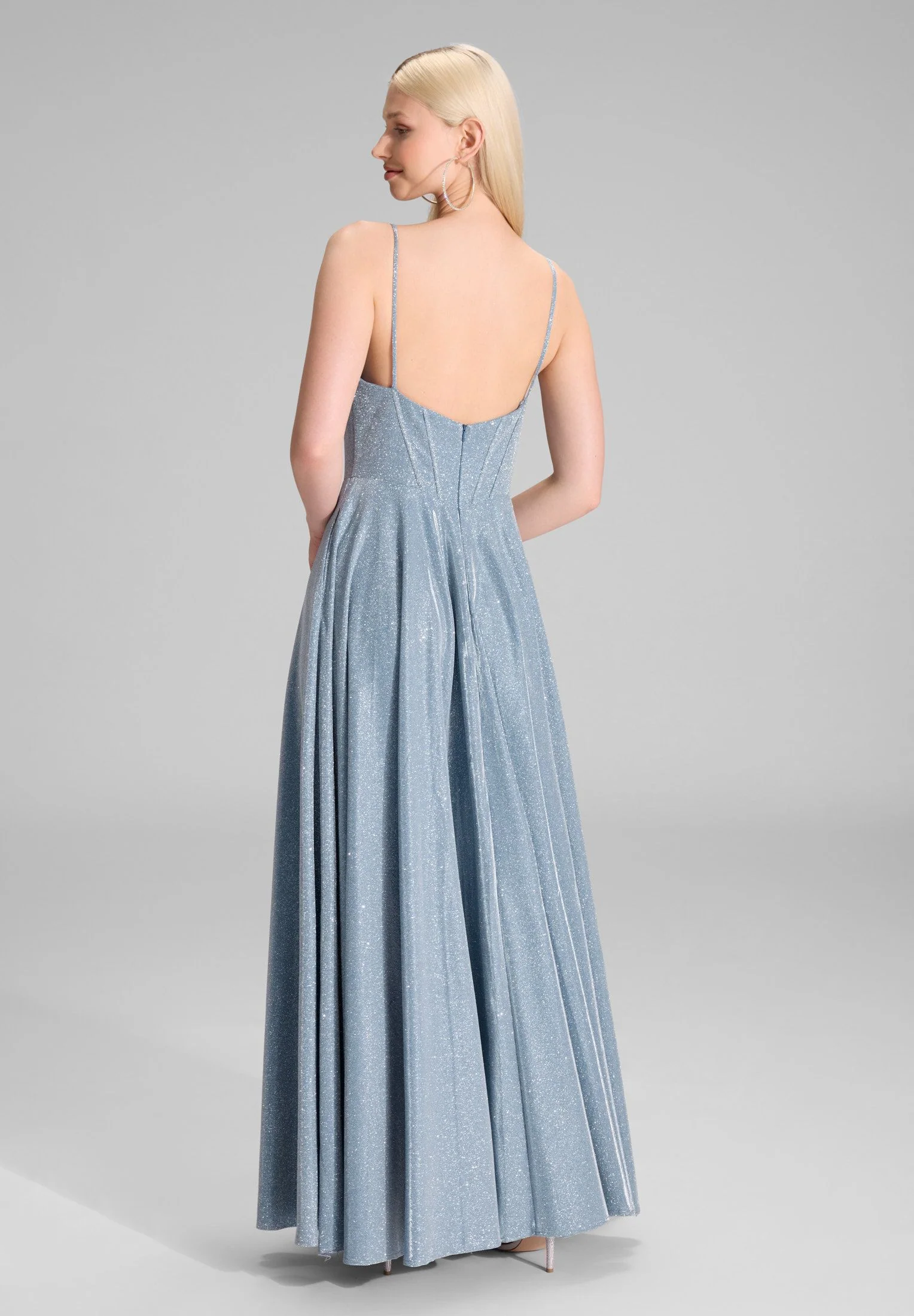 Abendkleid Maxi mit Drapierung - Image 5