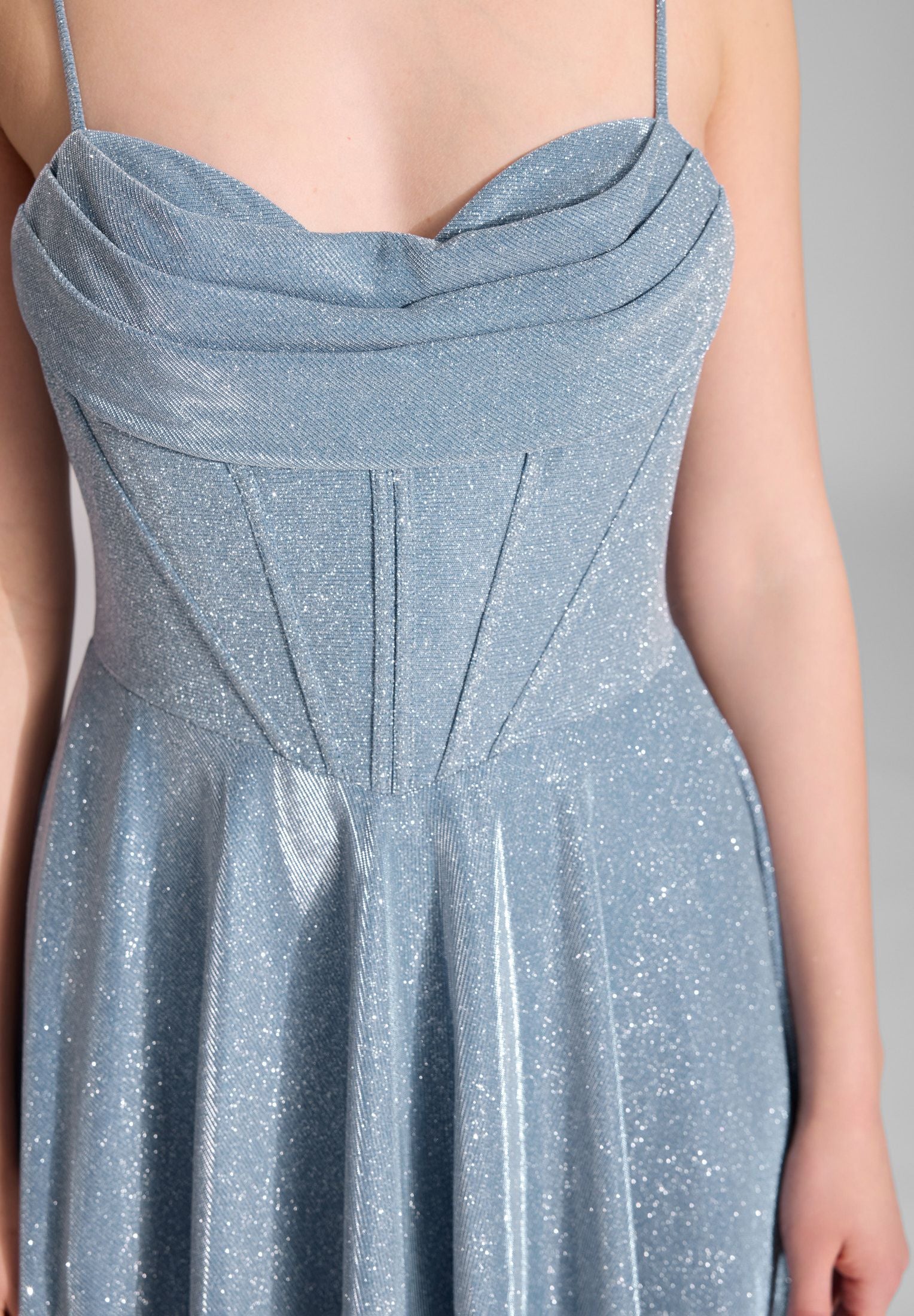 Abendkleid Maxi mit Drapierung - Image 8