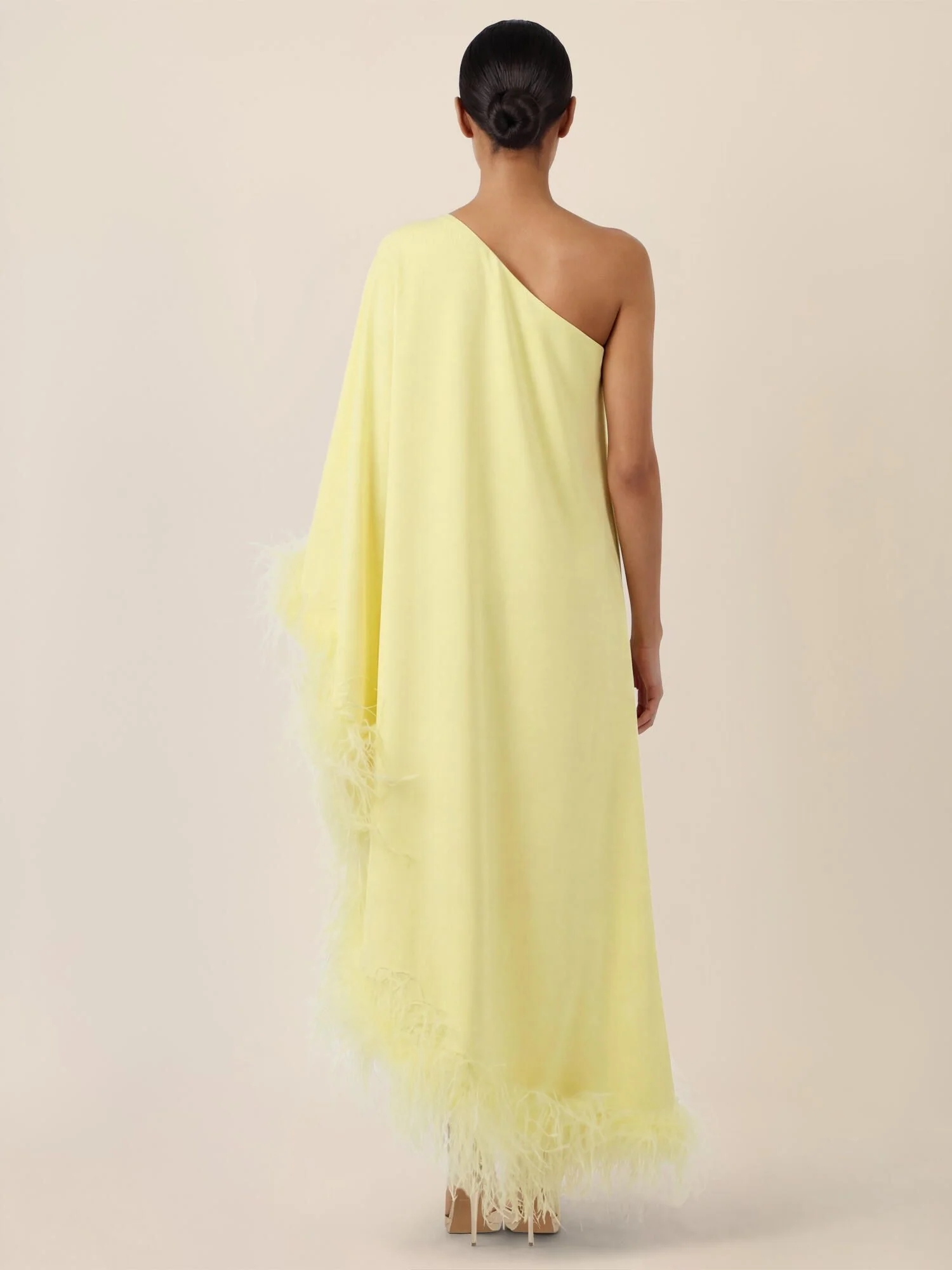 Abendkleid Maxi mit Federsaum - Image 5