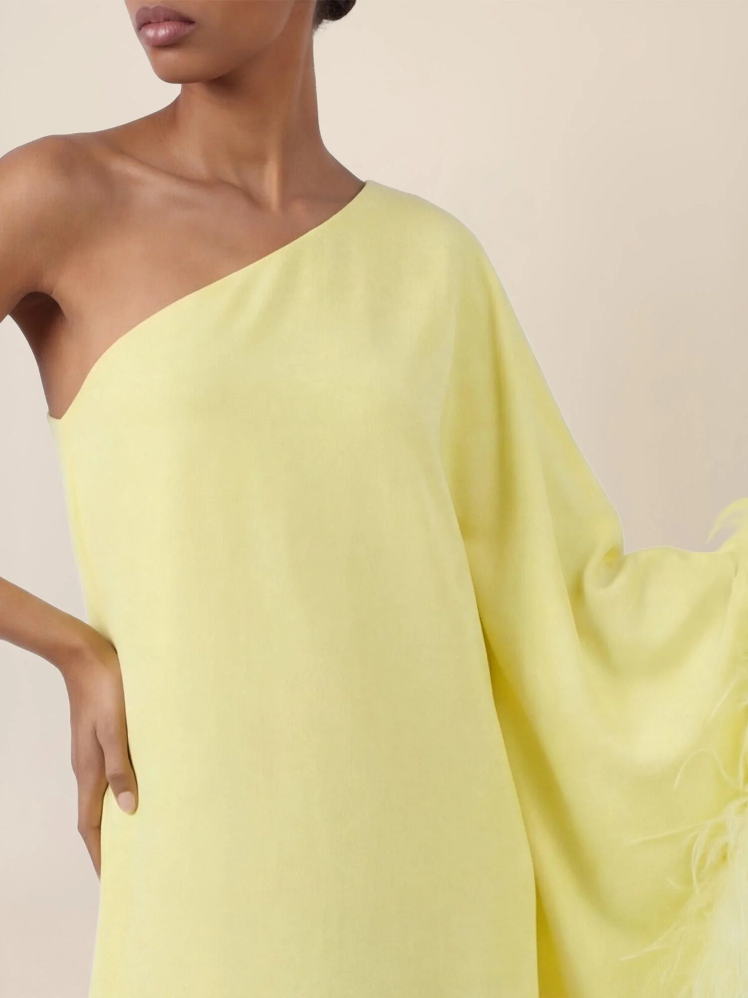 Abendkleid Maxi mit Federsaum - Image 6