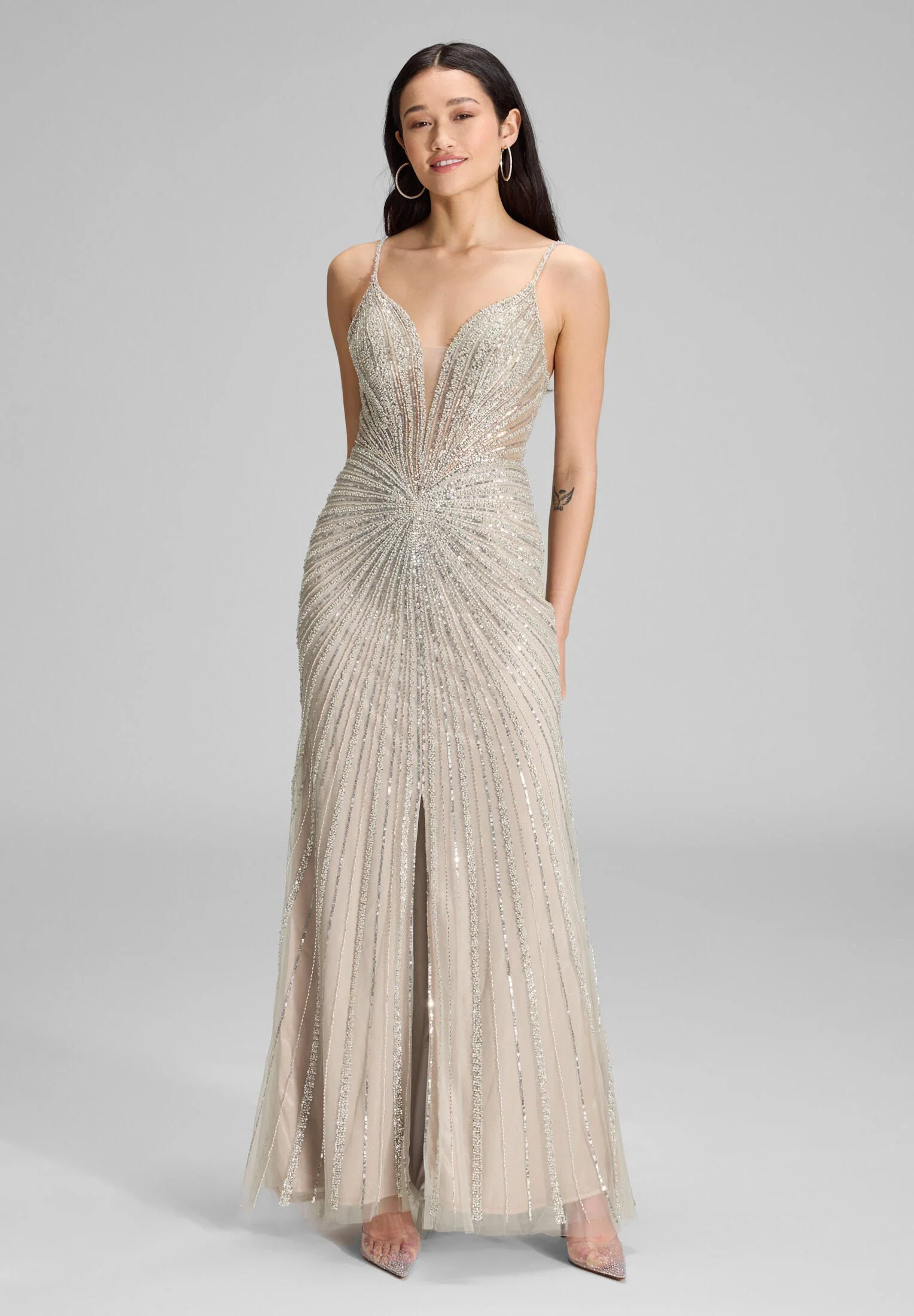 Abendkleid Maxi mit Pailletten - Image 3