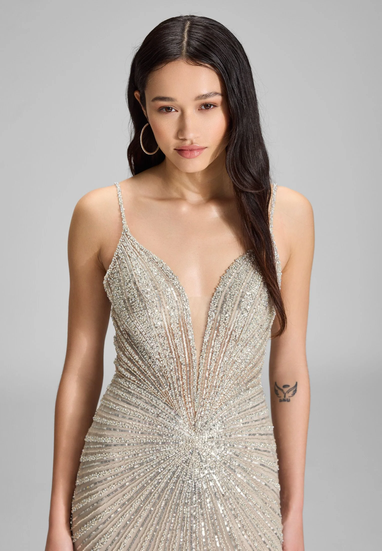 Abendkleid Maxi mit Pailletten - Image 7