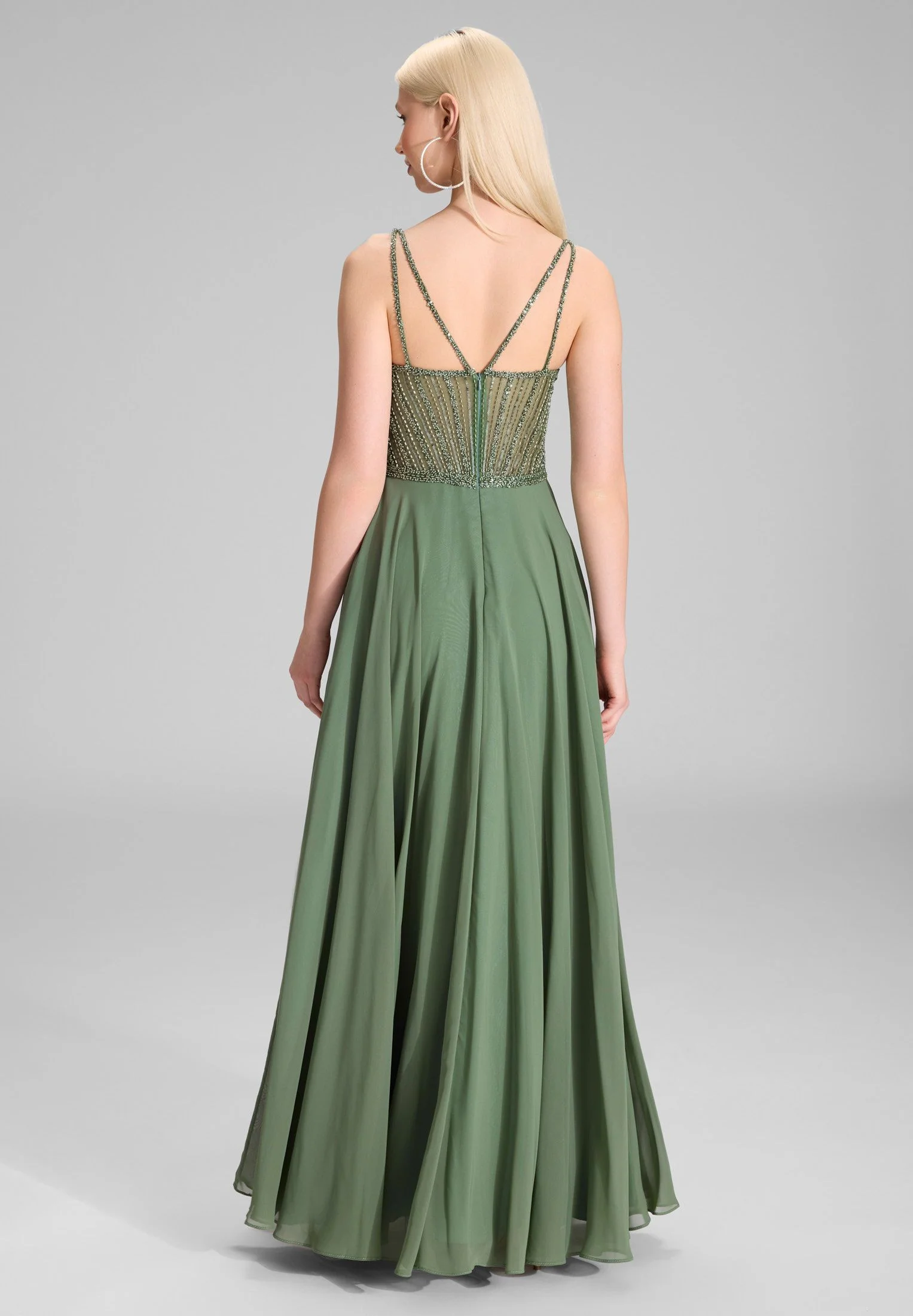 Abendkleid Maxi mit See-Through-Look - Image 3
