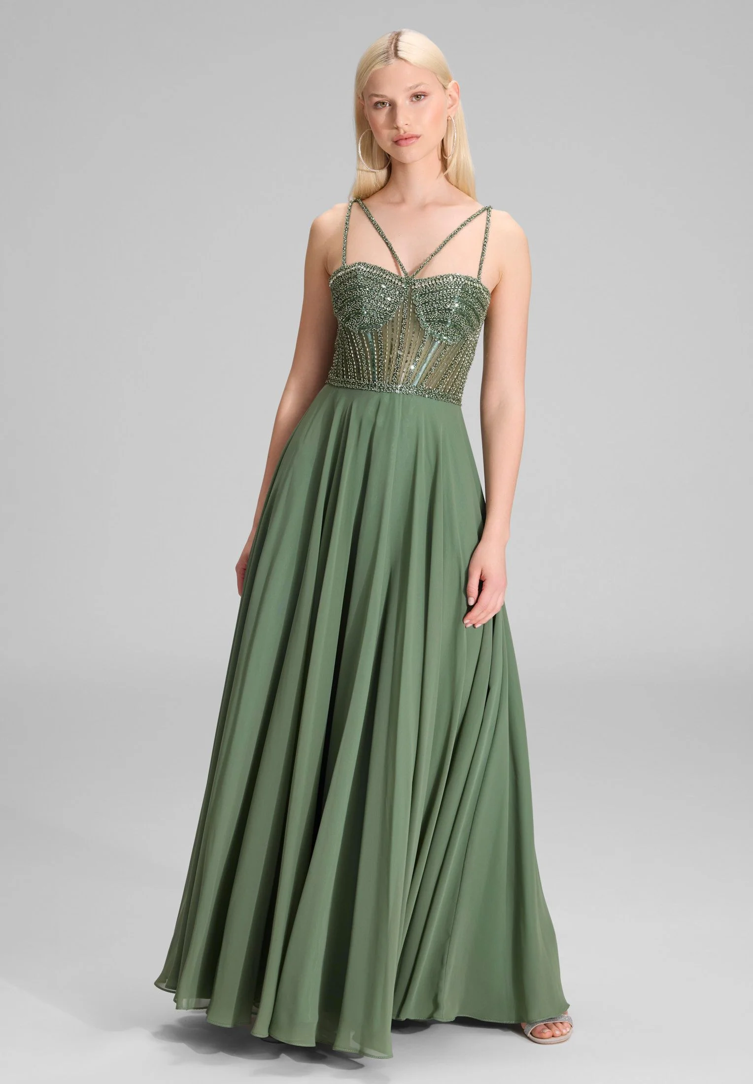 Abendkleid Maxi mit See-Through-Look - Image 4