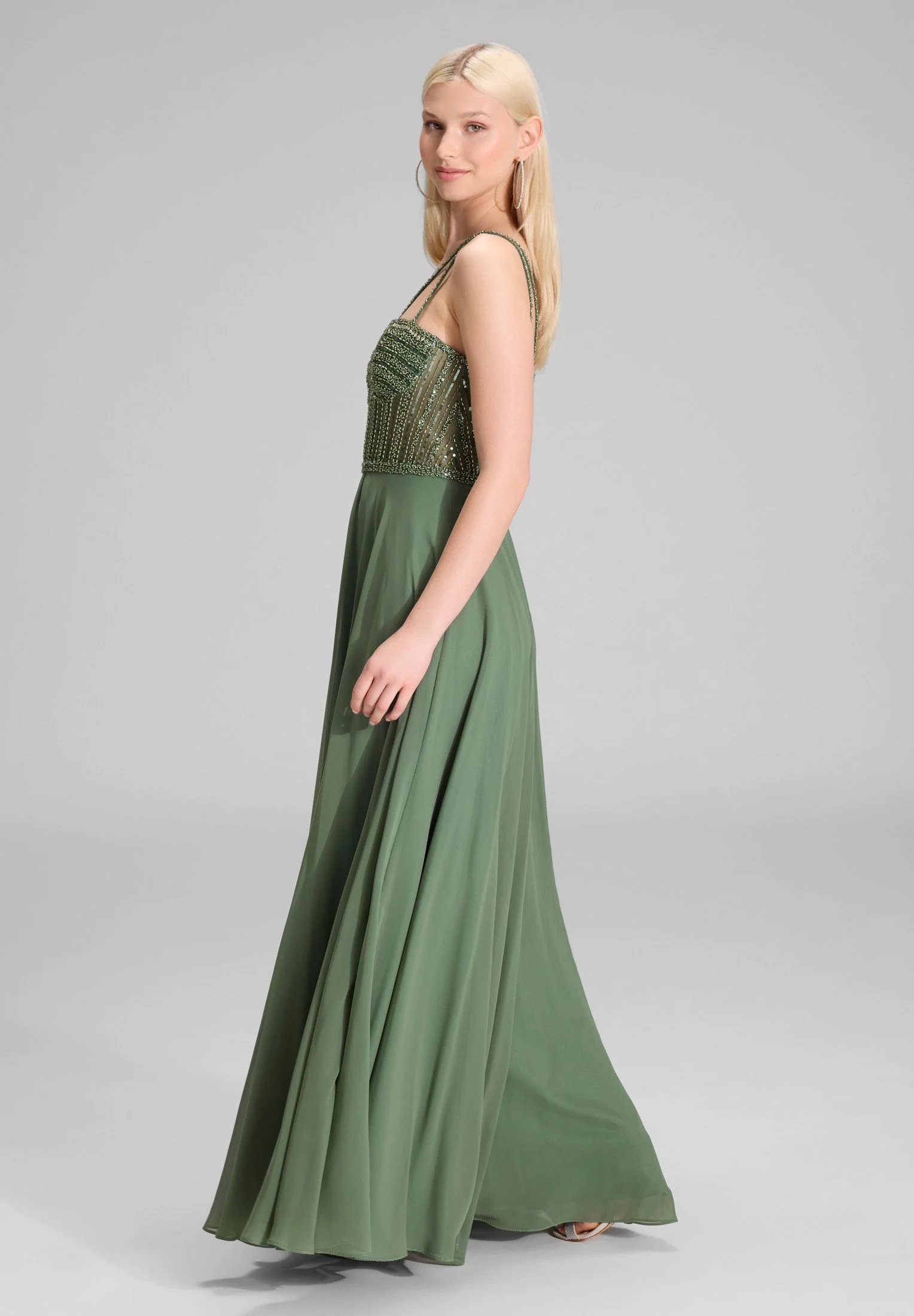 Abendkleid Maxi mit See-Through-Look - Image 5