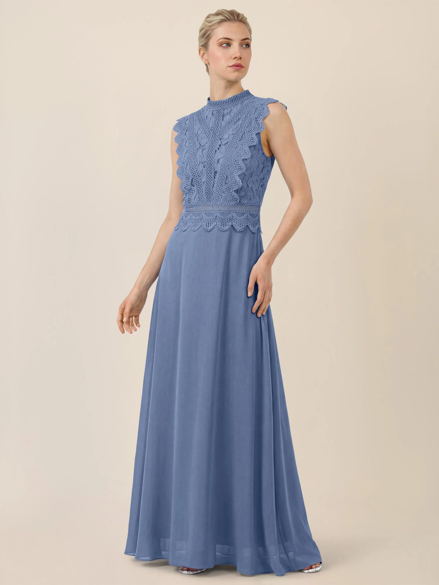 Abendkleid Maxi mit Stehkragen - Image 2
