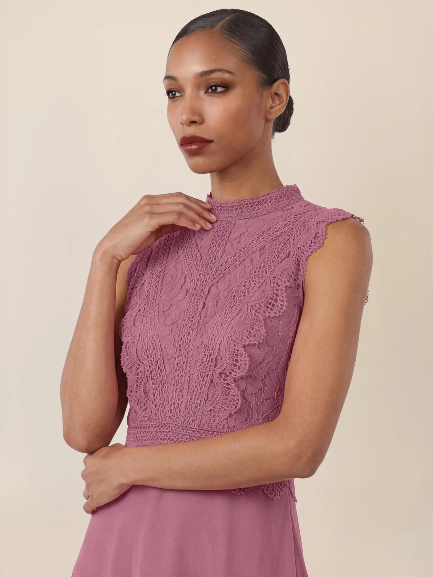 Abendkleid Maxi mit Stehkragen - Image 5