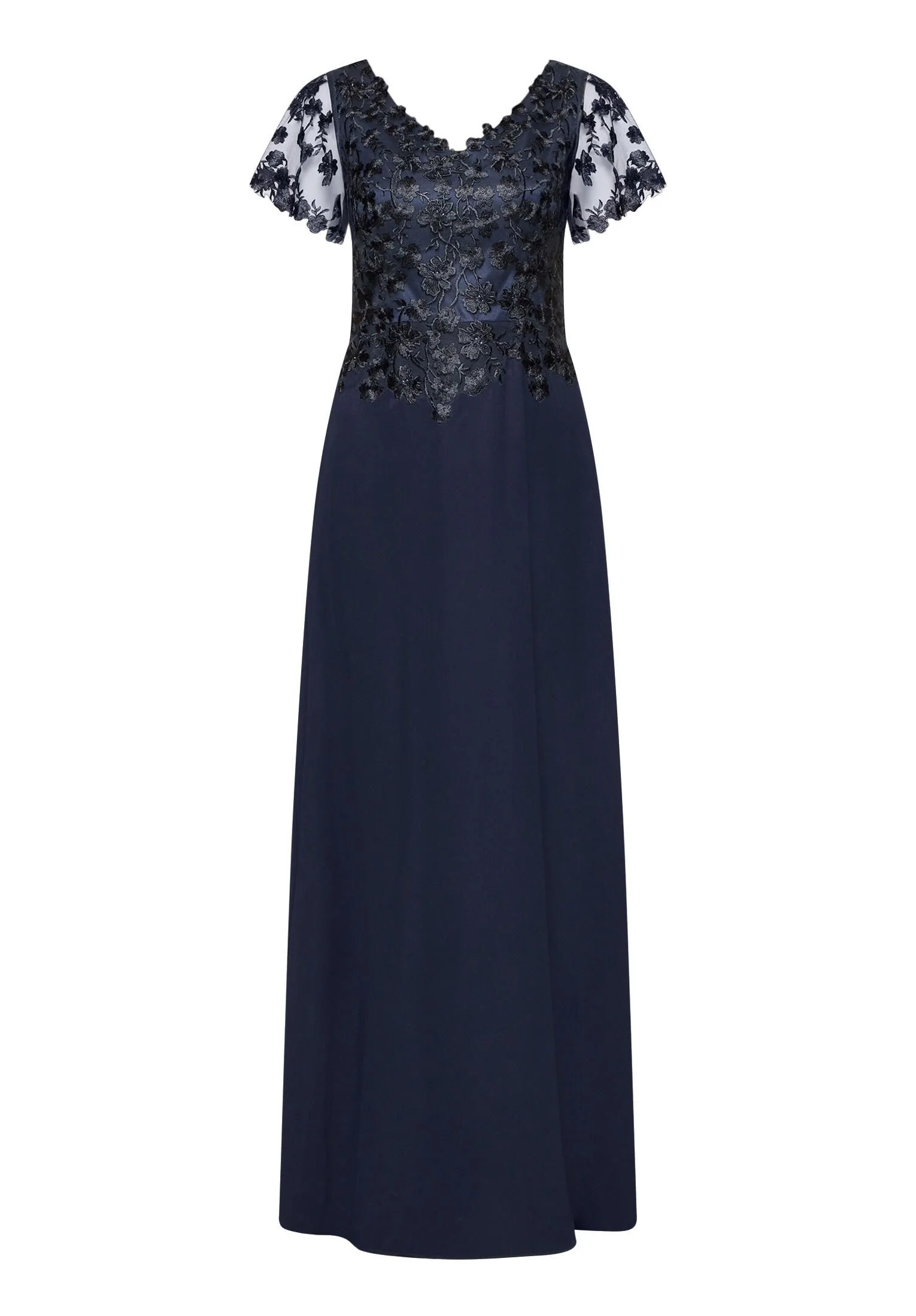 Abendkleid mit Spitzenstickerei