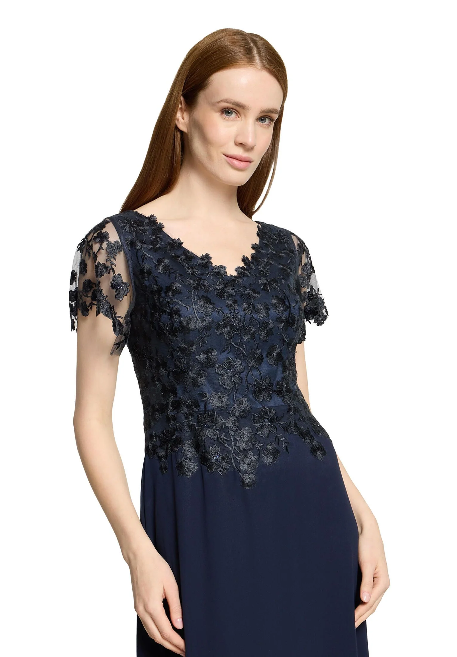 Abendkleid mit Spitzenstickerei - Image 5
