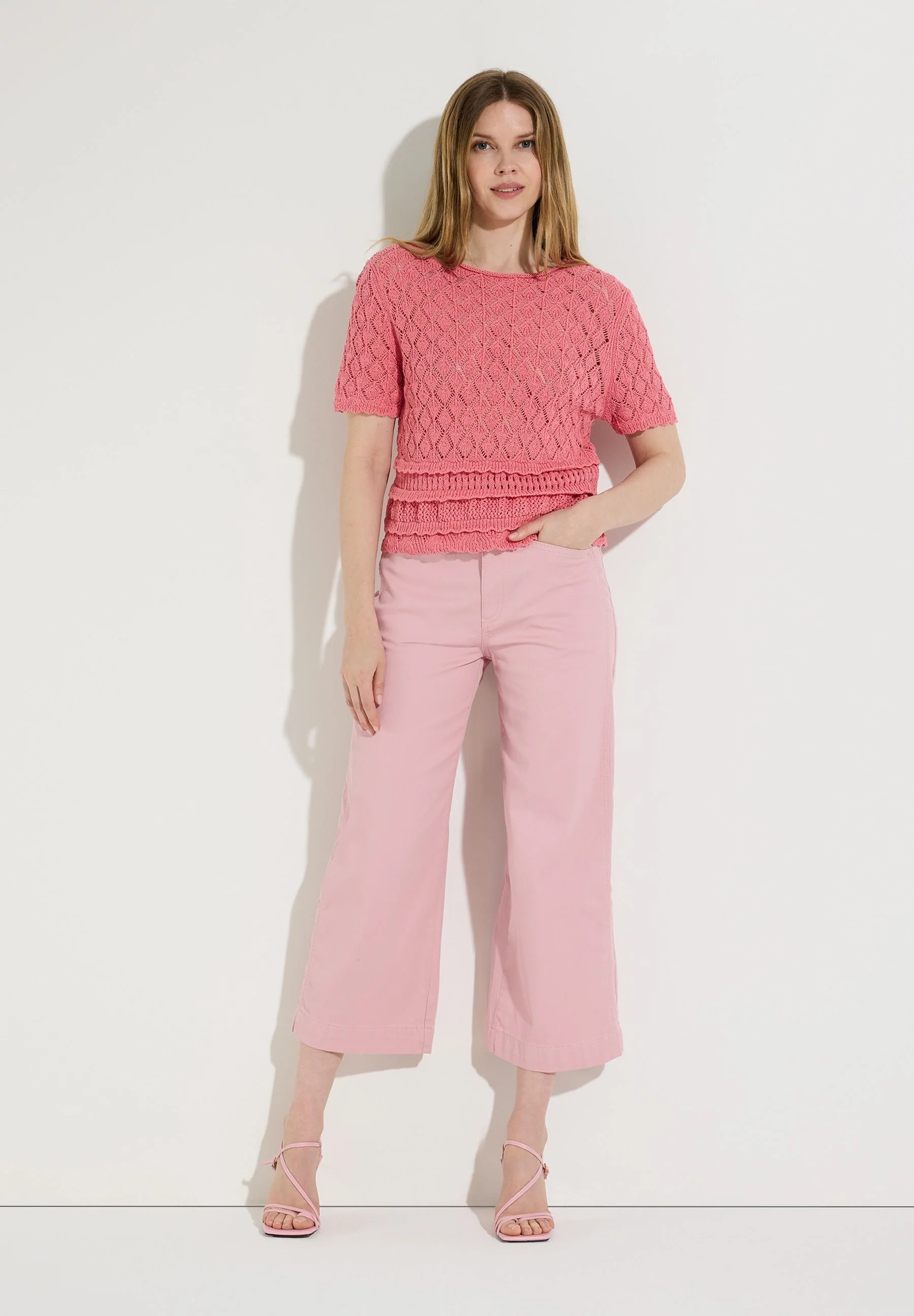 Ajour-Pullover aus Baumwollmix - Image 4