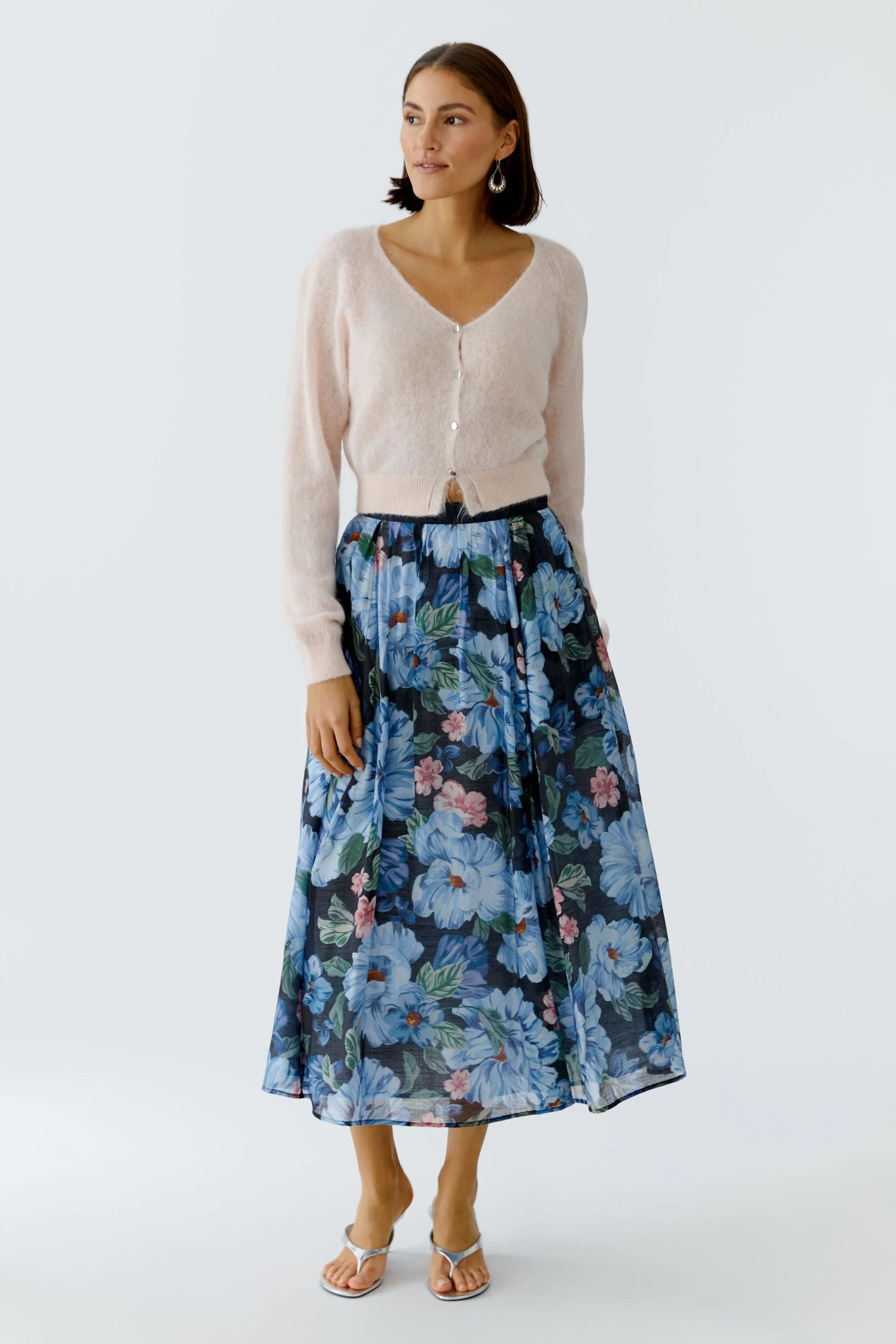 Ausgesteller Rock Midi floral - Image 4