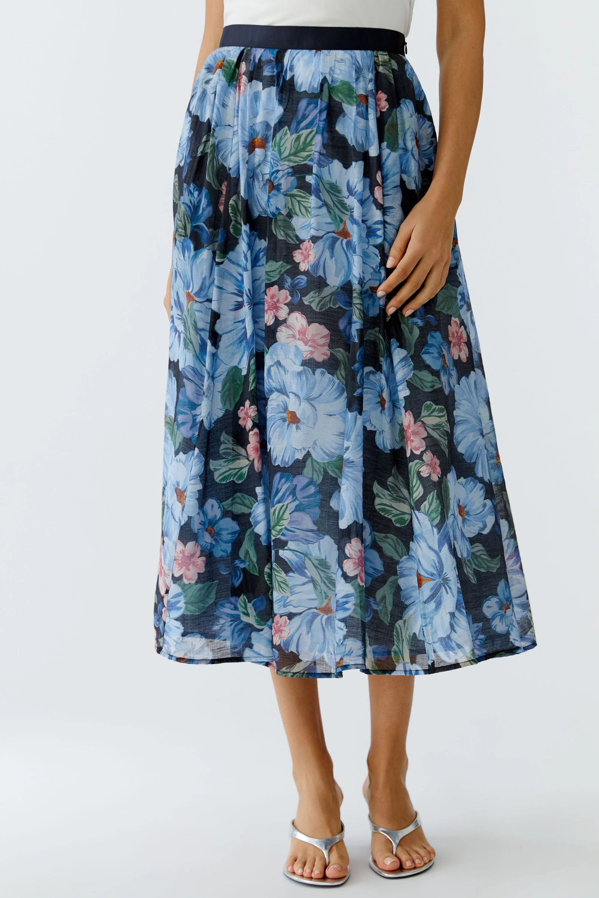 Ausgesteller Rock Midi floral - Image 5