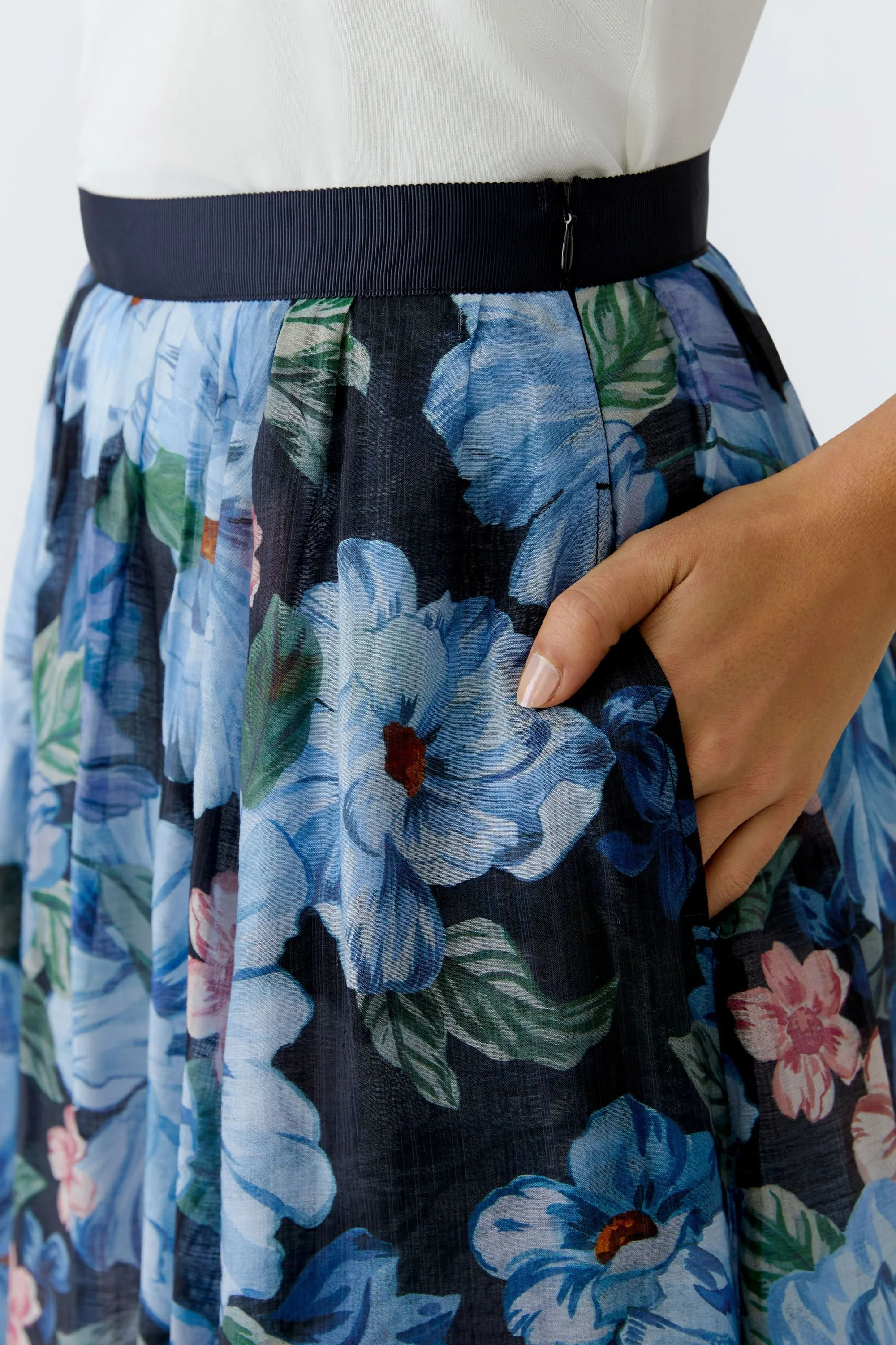 Ausgesteller Rock Midi floral - Image 6
