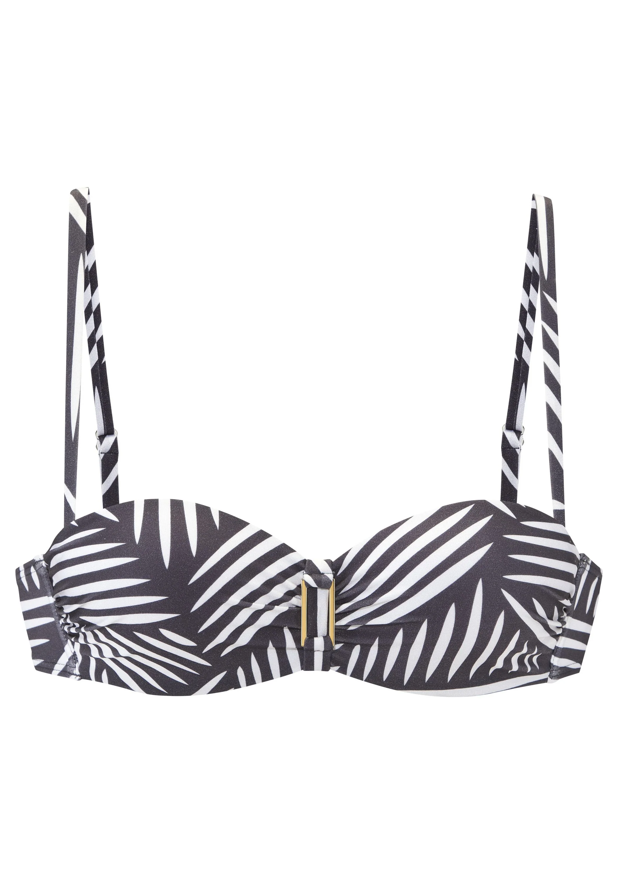 Bikini-Top mit Bügel gemustert