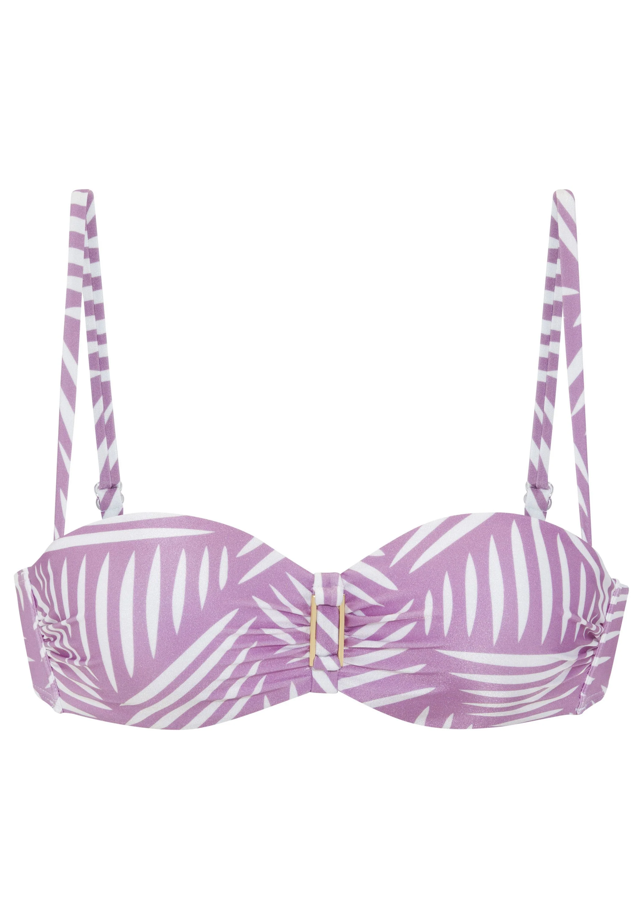 Bikini-Top mit Bügel gemustert