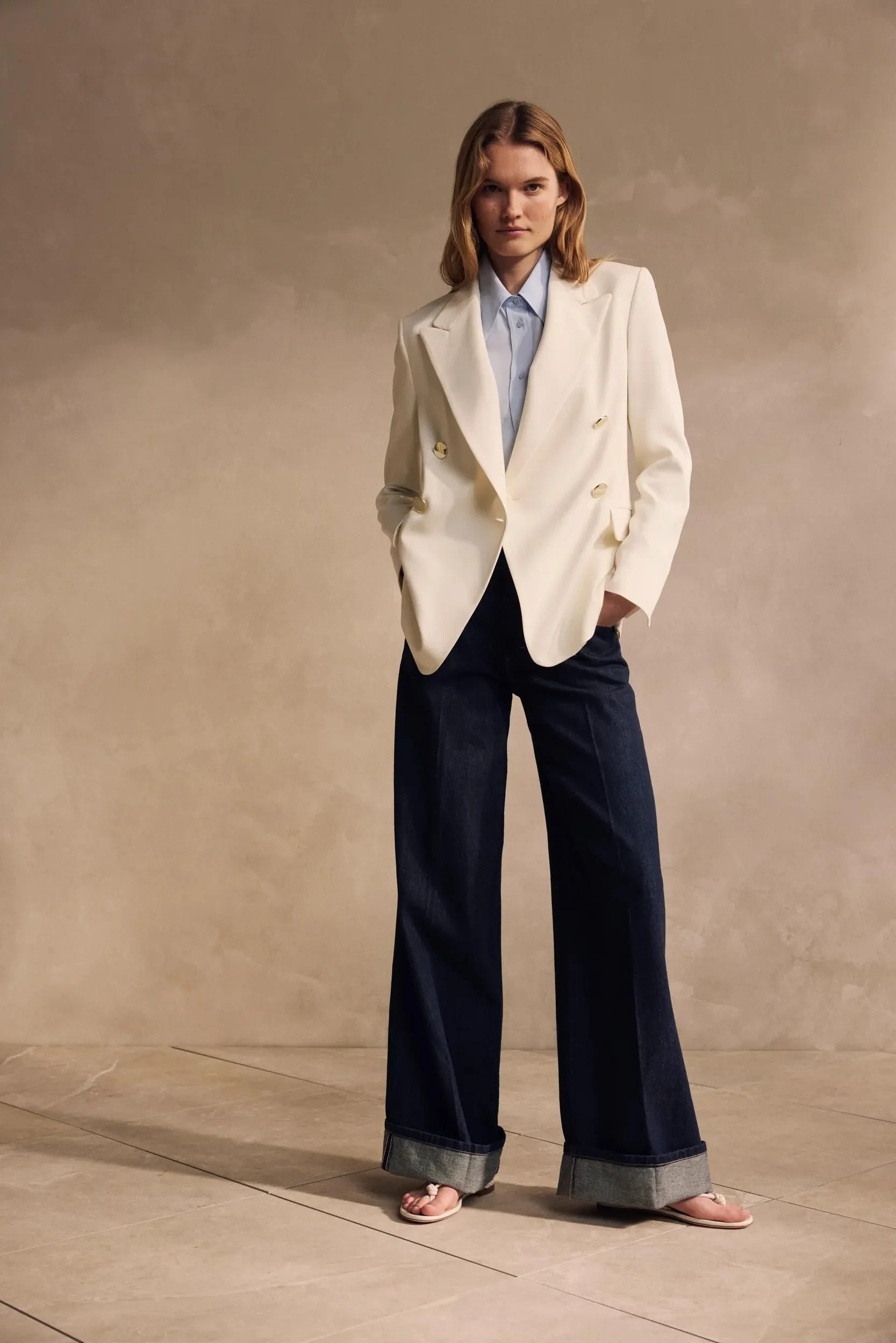 Blazer aus Schurwolle Relaxed Fit - Image 3