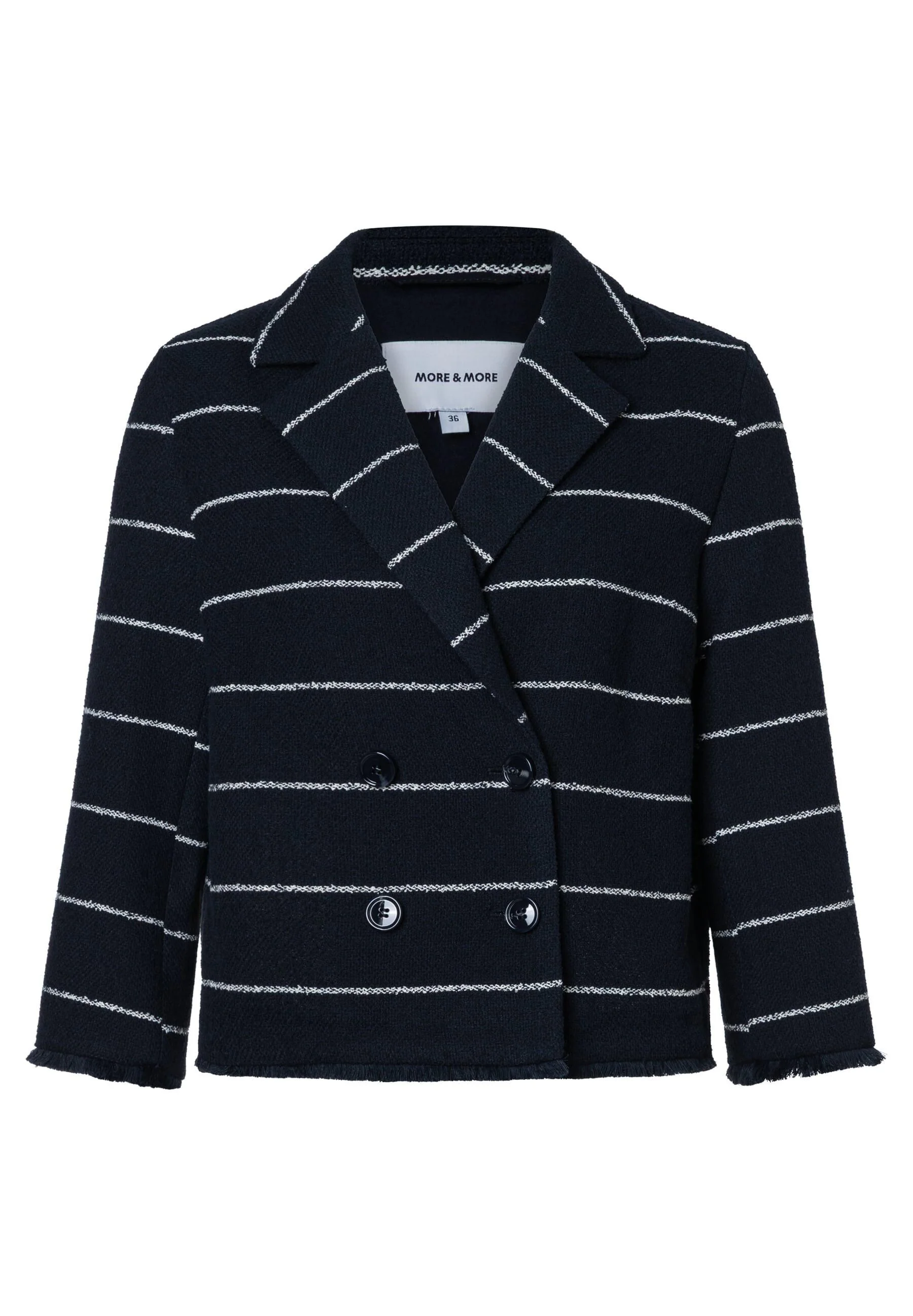 Blazer gestreift aus Baumwollmix