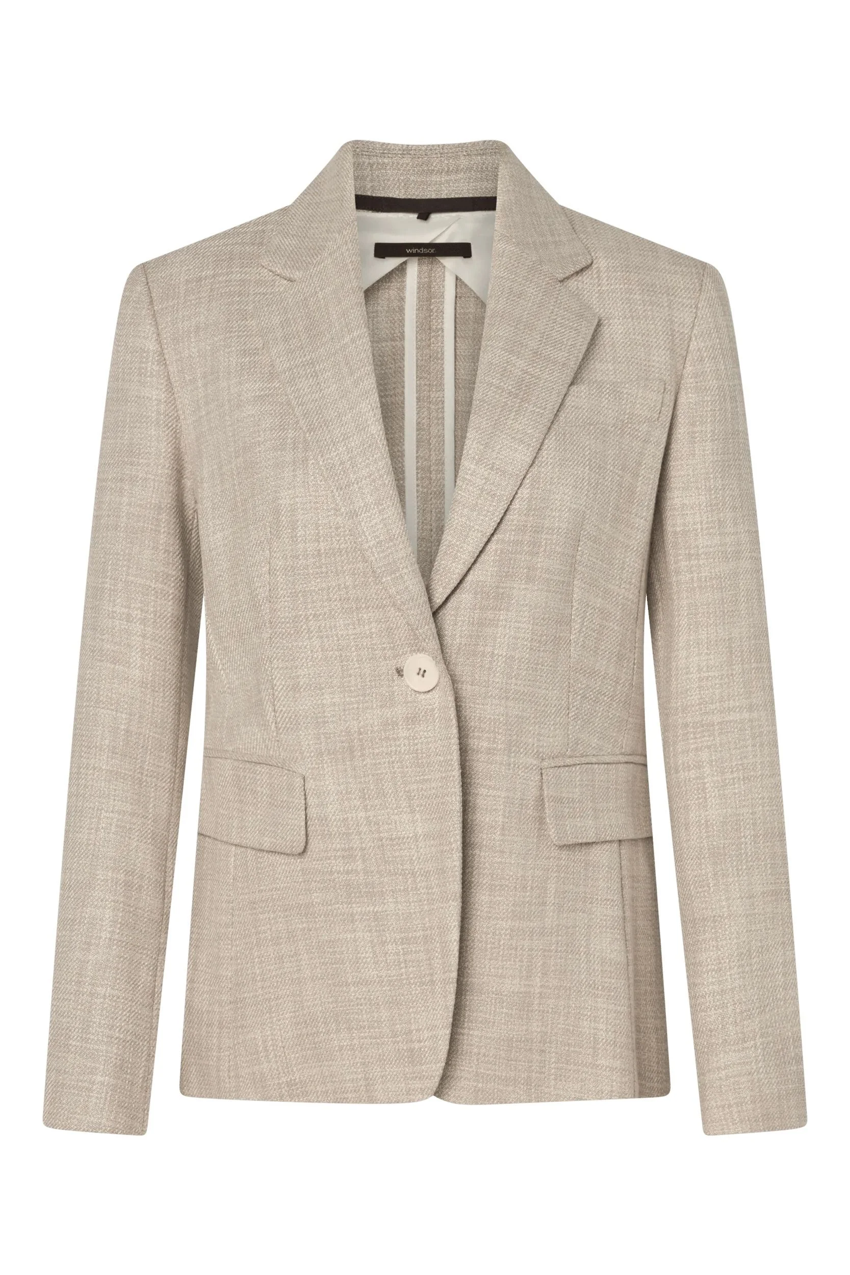 Blazer kariert aus Baumwollmix