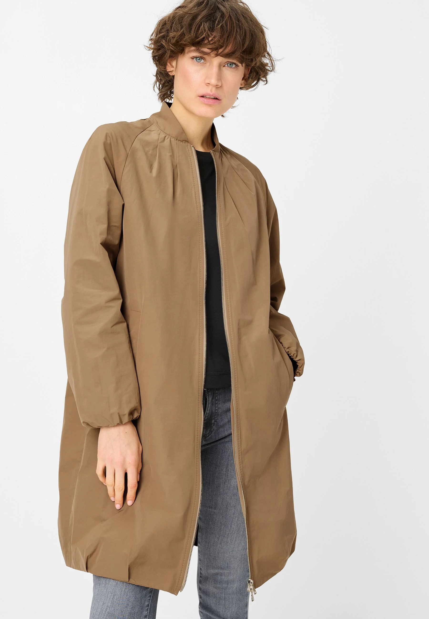 Blouson-Mantel mit Stehkragen - Image 3