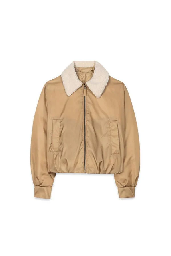 Blouson mit Teddykragen