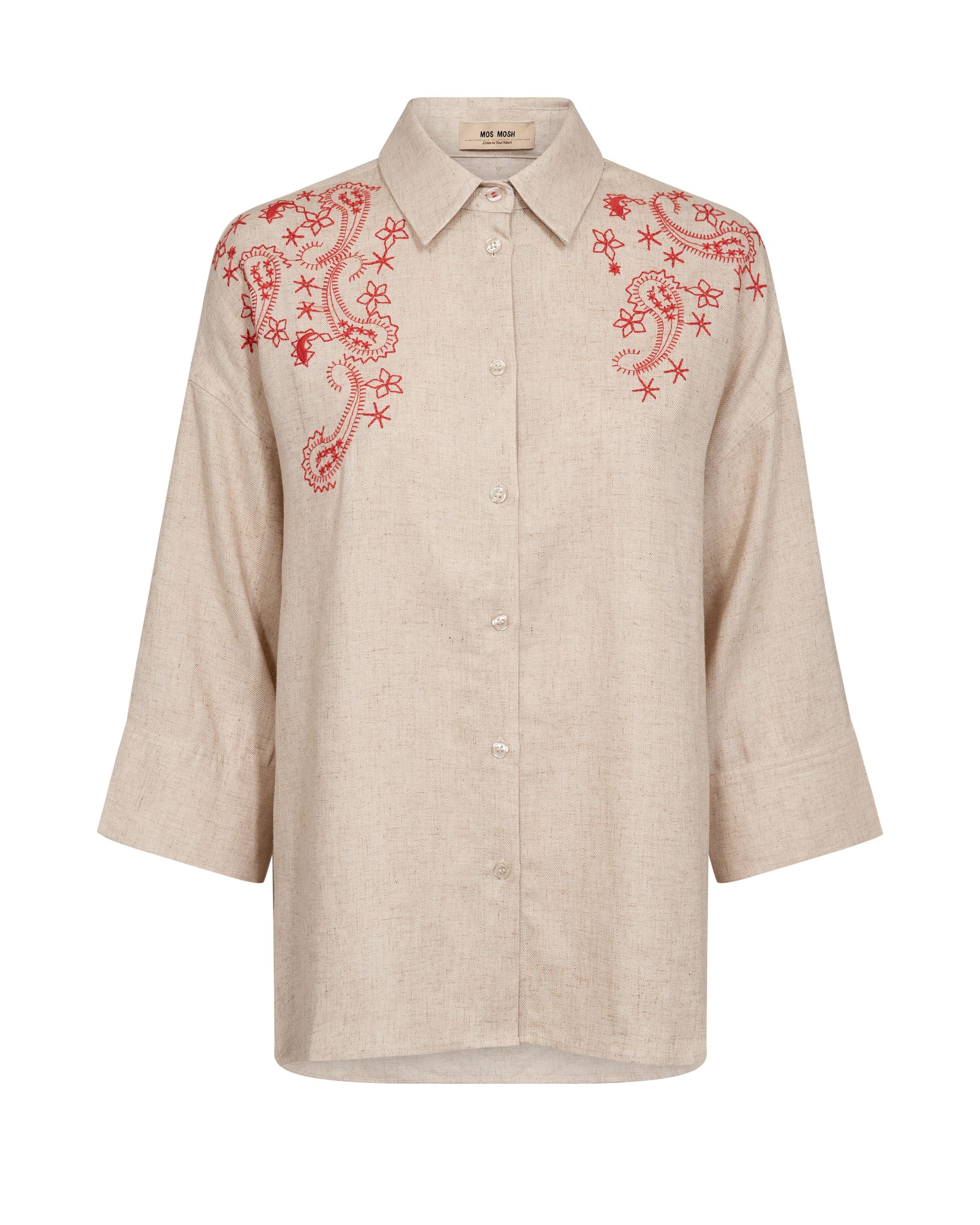 Bluse AUDRI aus Leinenmix