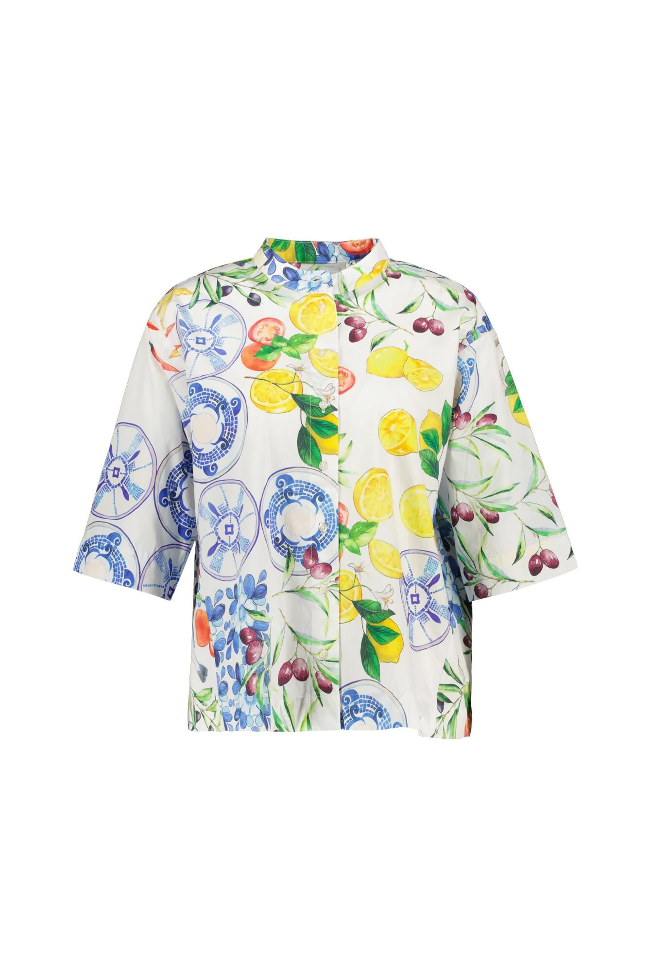 Bluse floral aus Viskose