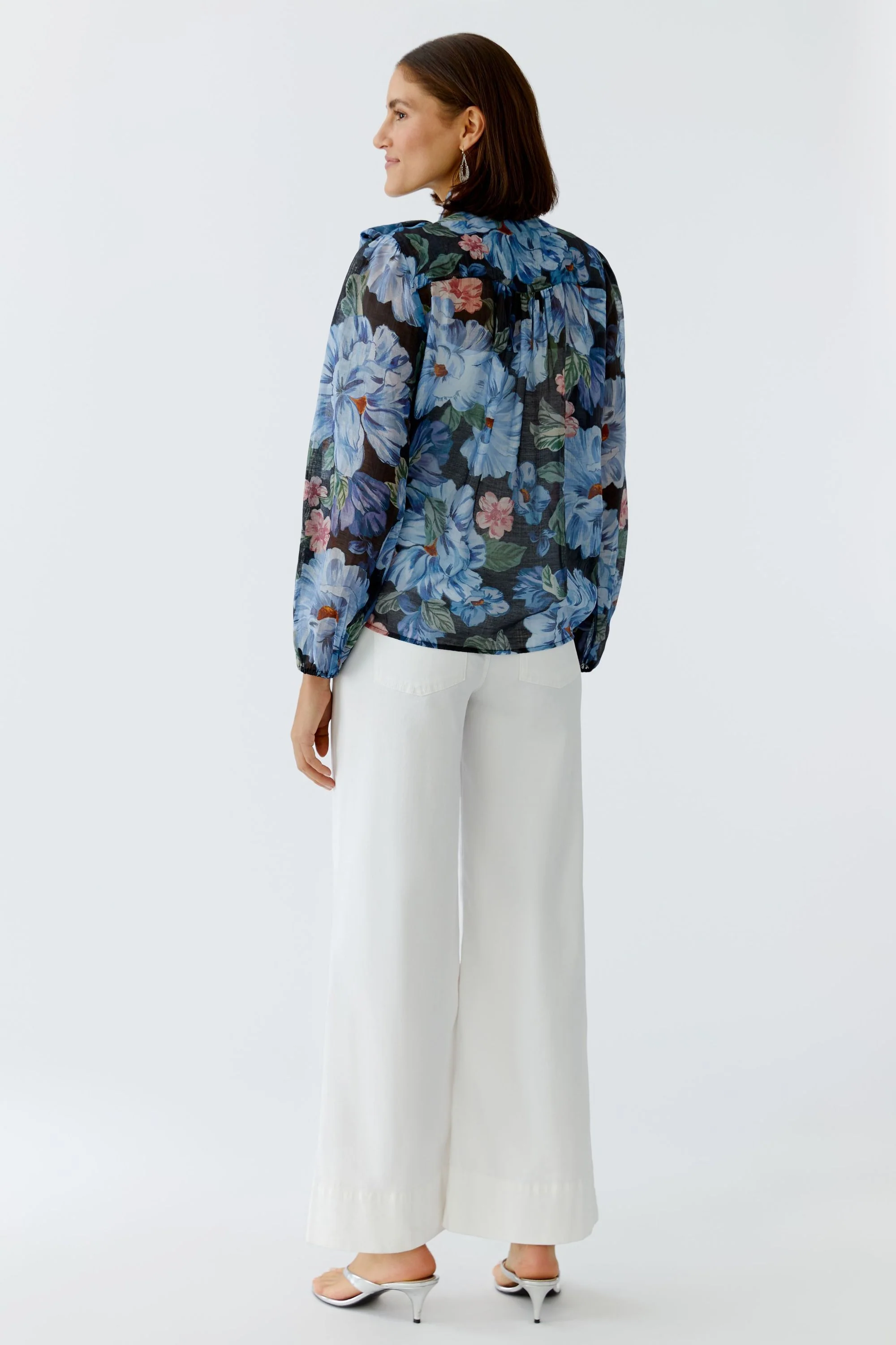 Bluse floral aus Viskosemix - Image 3