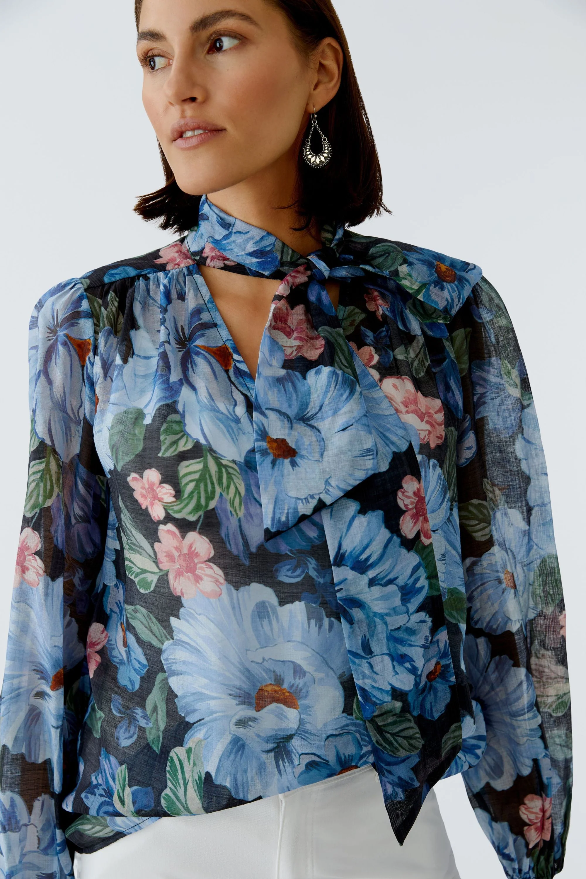 Bluse floral aus Viskosemix - Image 7