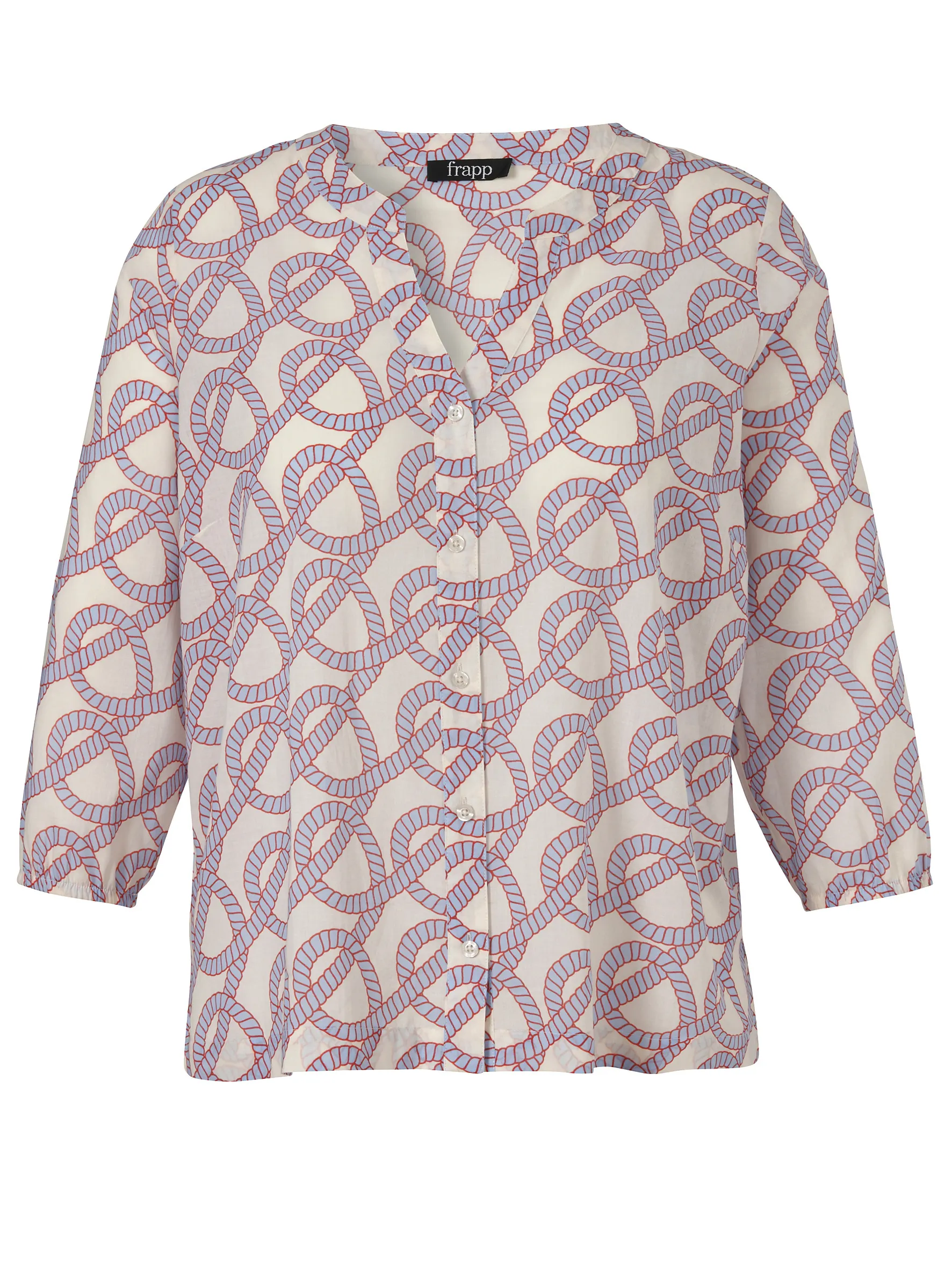 Bluse gemustert aus Baumwolle