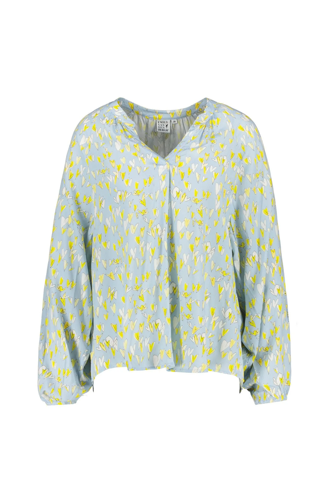 Bluse gemustert aus Viskose
