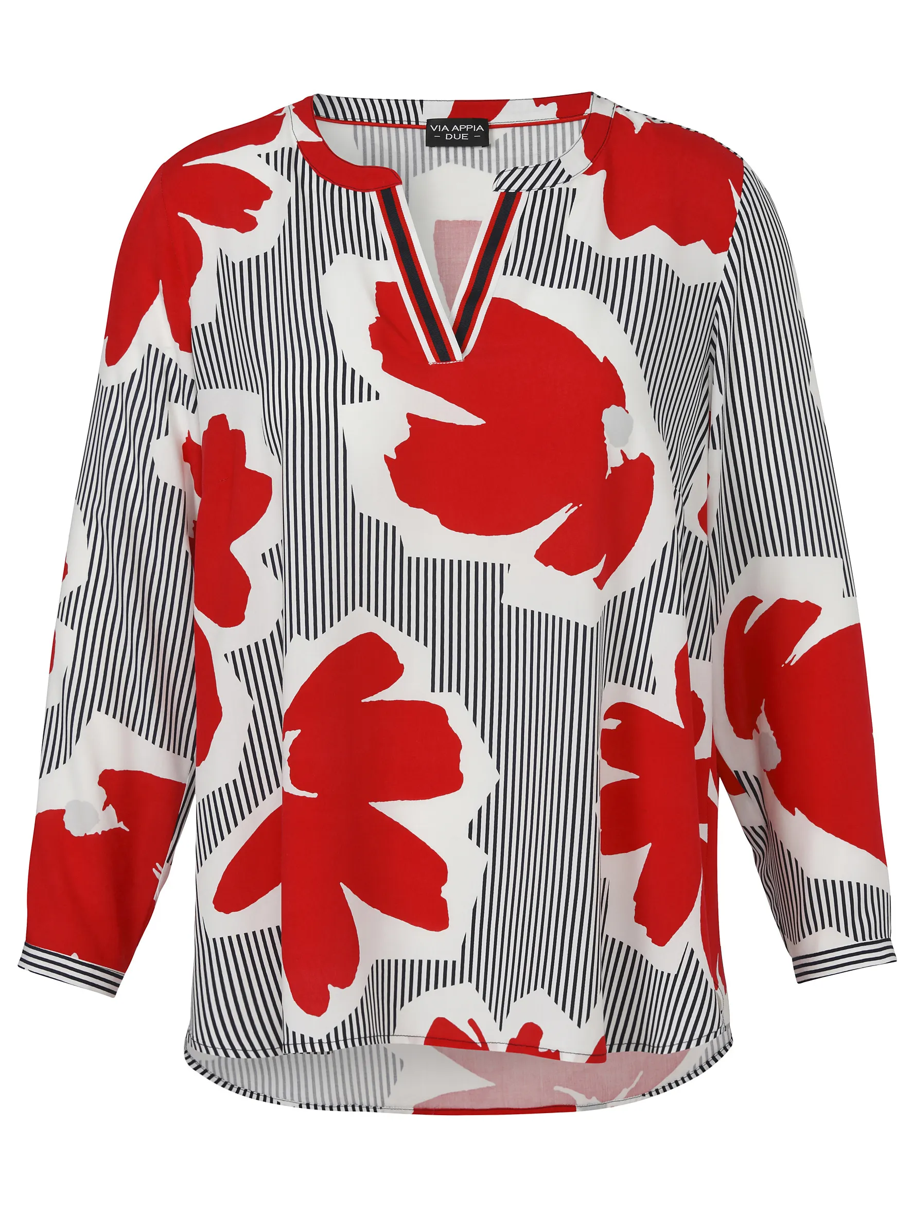 Bluse gemustert aus Viskose