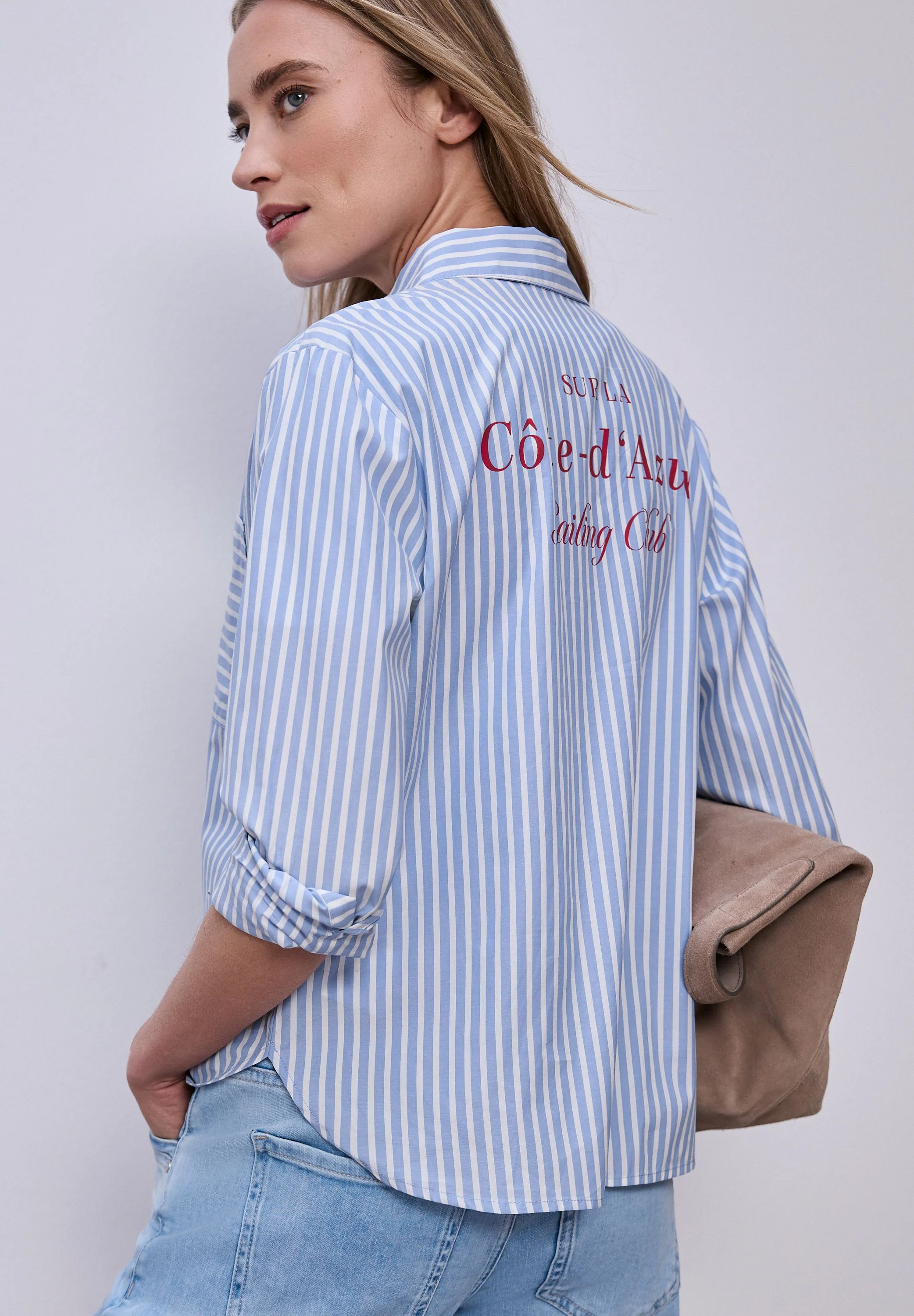 Bluse gestreift aus Baumwolle - Image 3