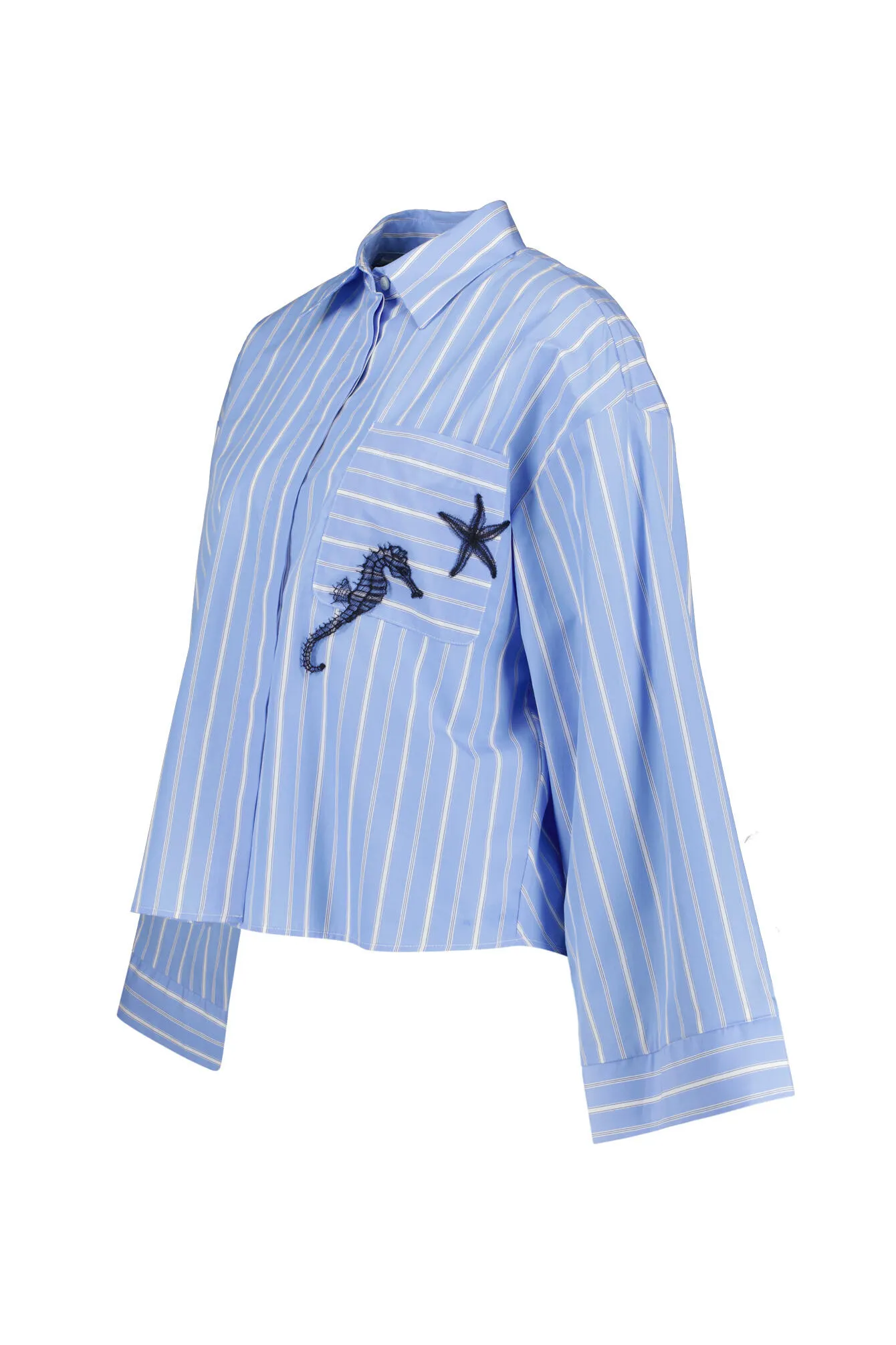 Bluse gestreift Boxy Fit - Image 3