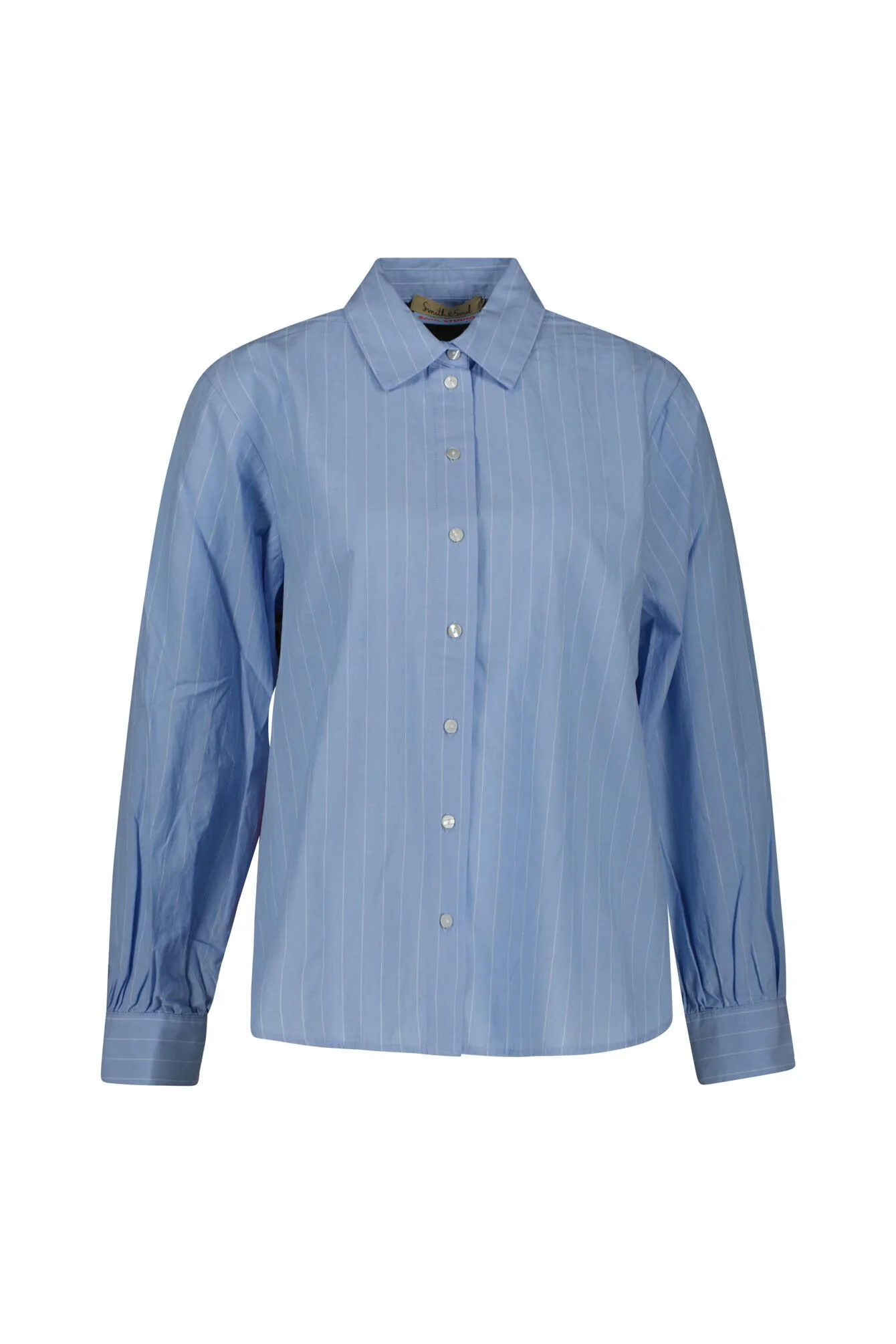 Bluse gestreift mit Backprint