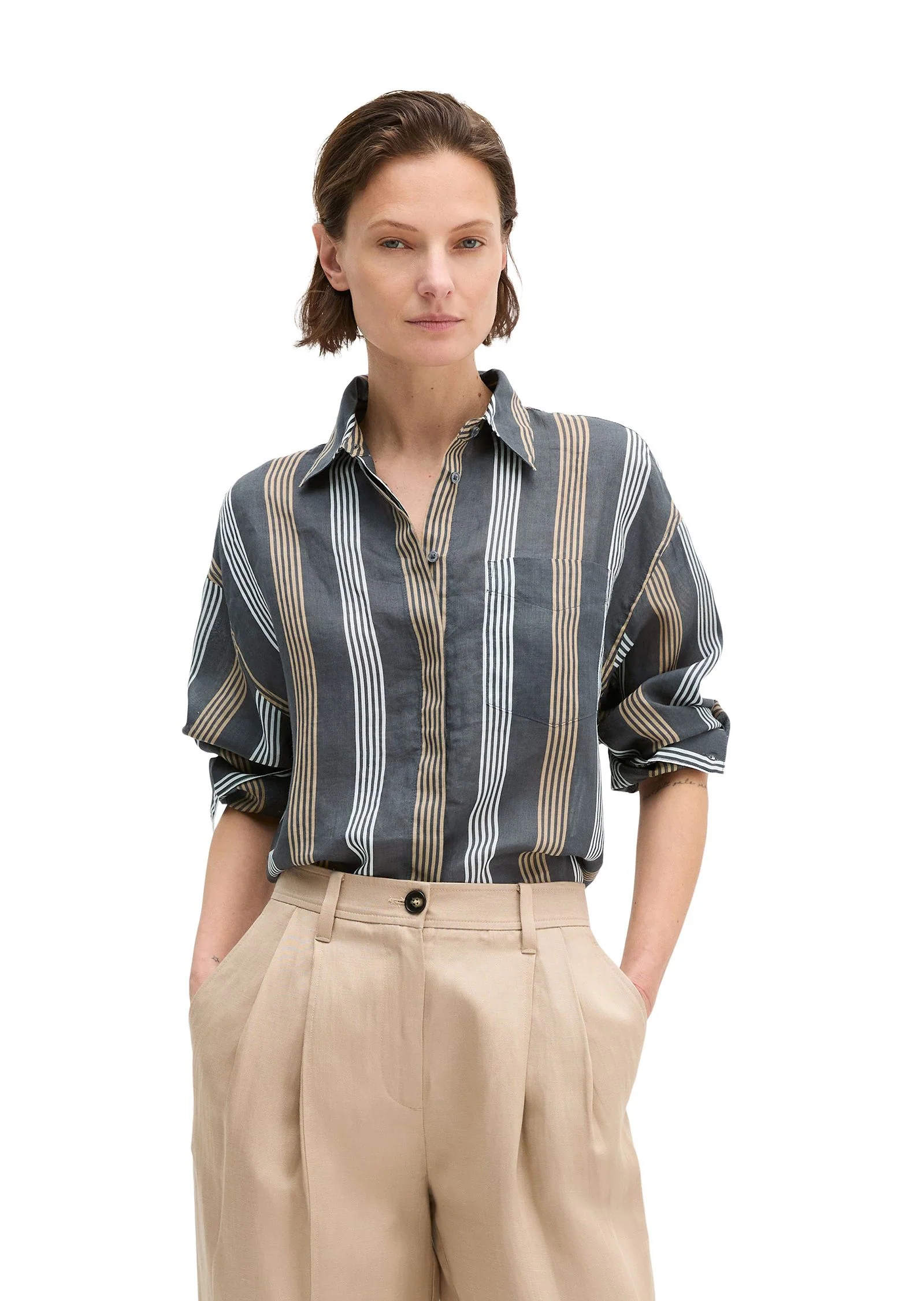 Bluse gestreift Regular Fit - Image 3