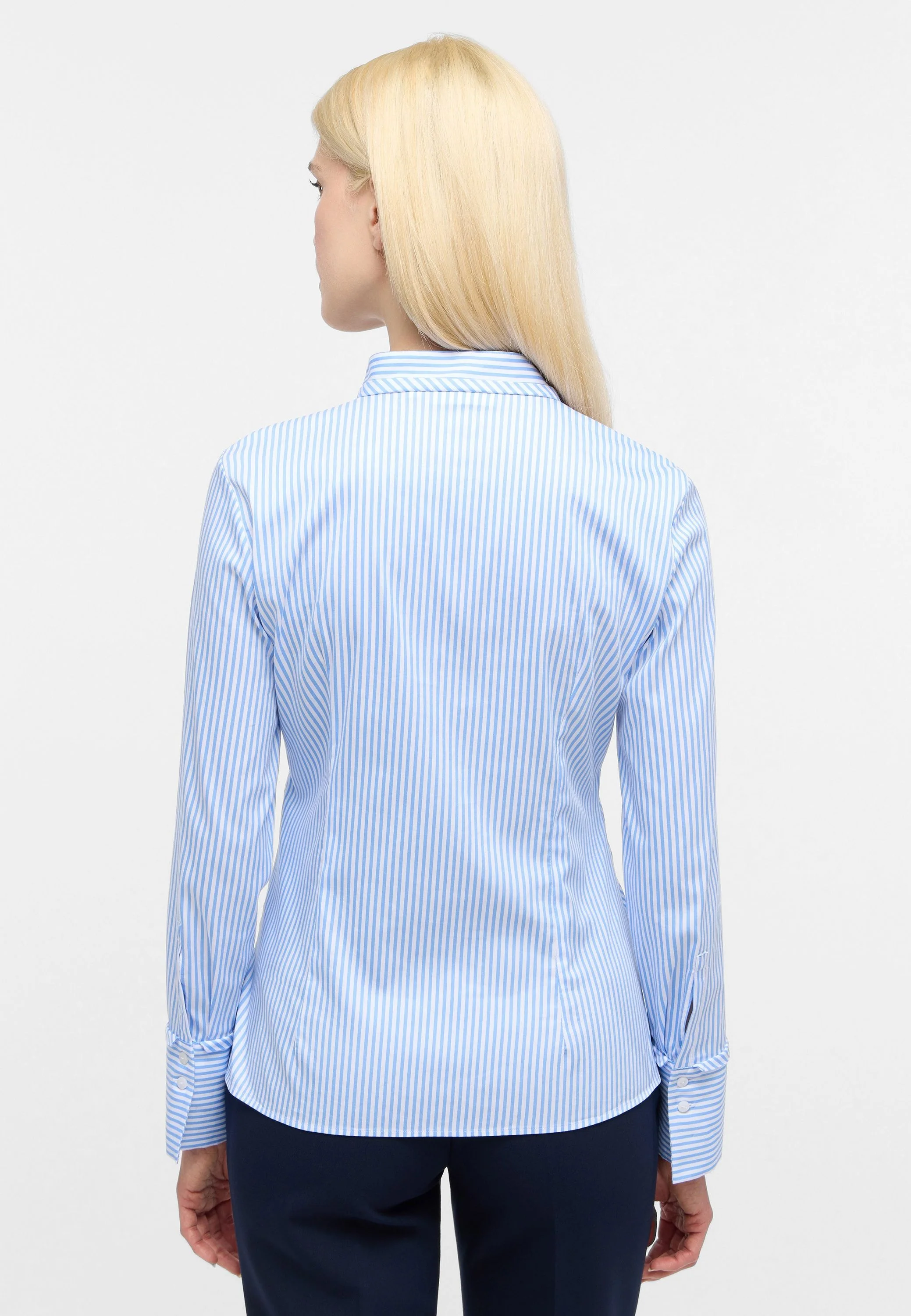 Bluse gestreift Slim Fit - Image 2