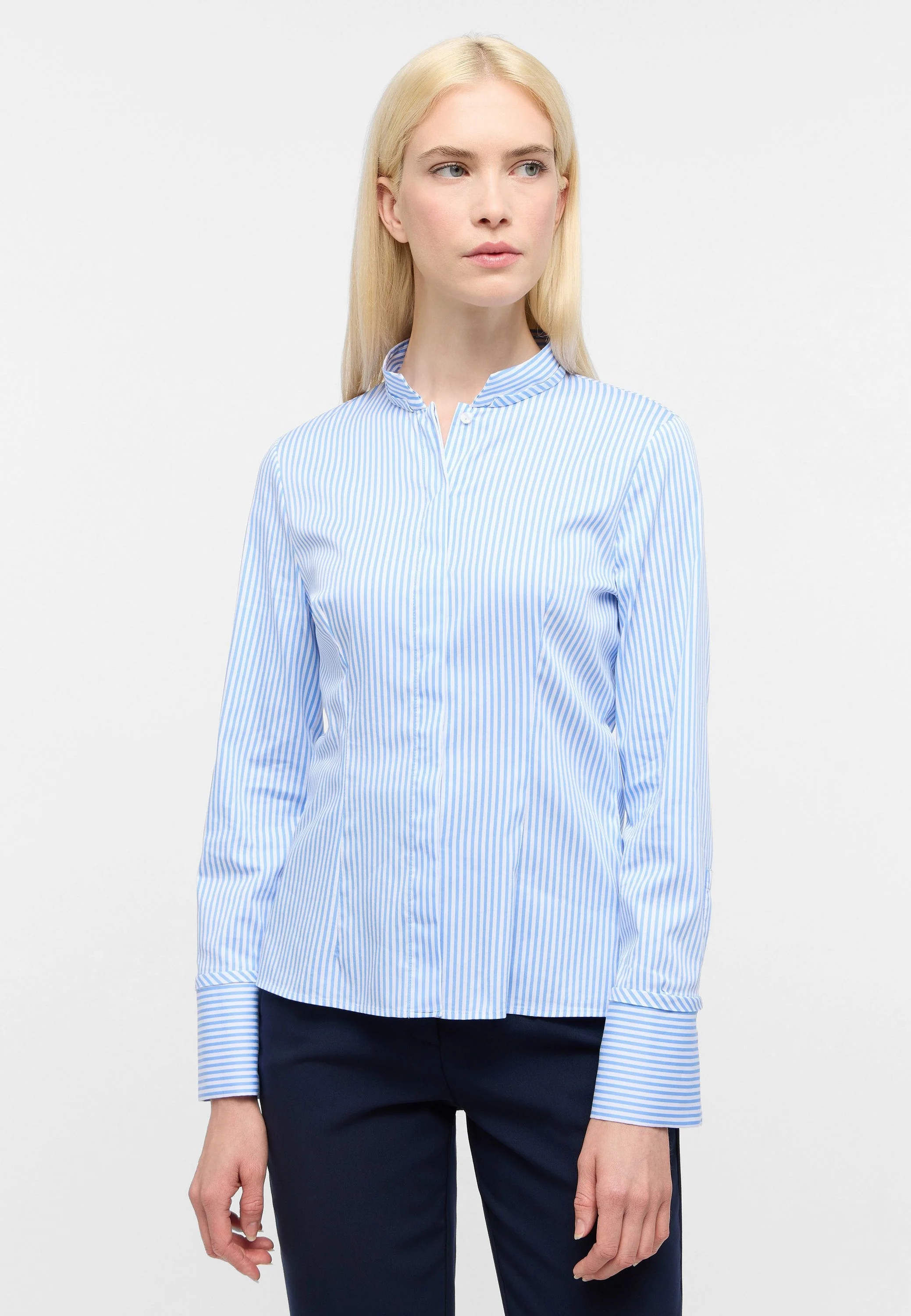 Bluse gestreift Slim Fit - Image 3