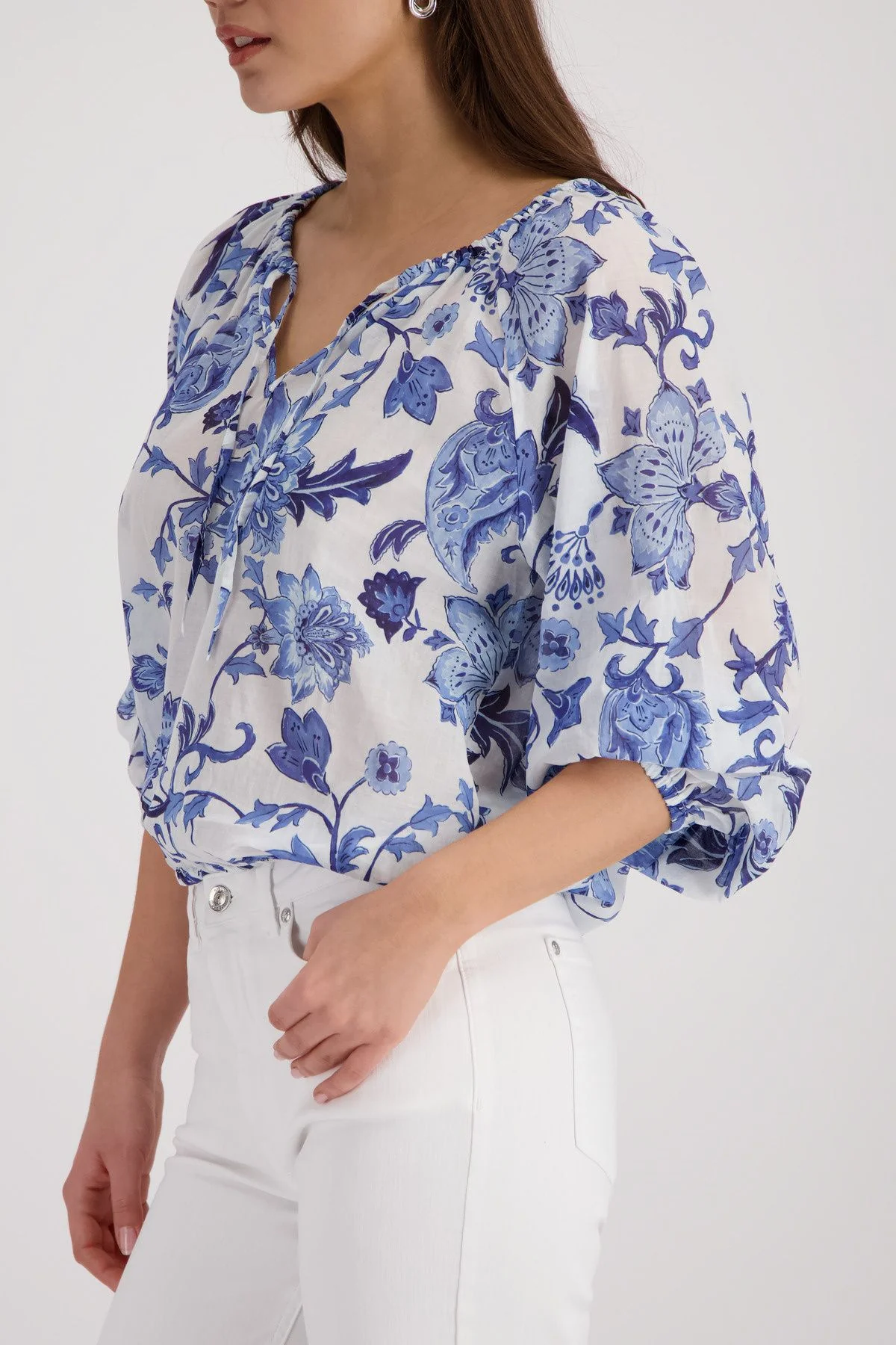 Bluse mit Blumenmuster - Image 3