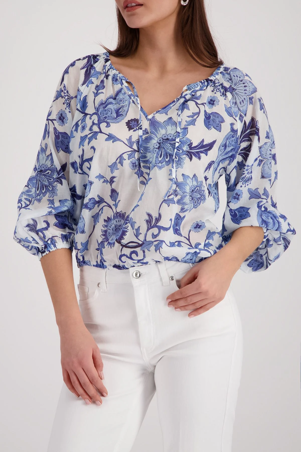 Bluse mit Blumenmuster - Image 5