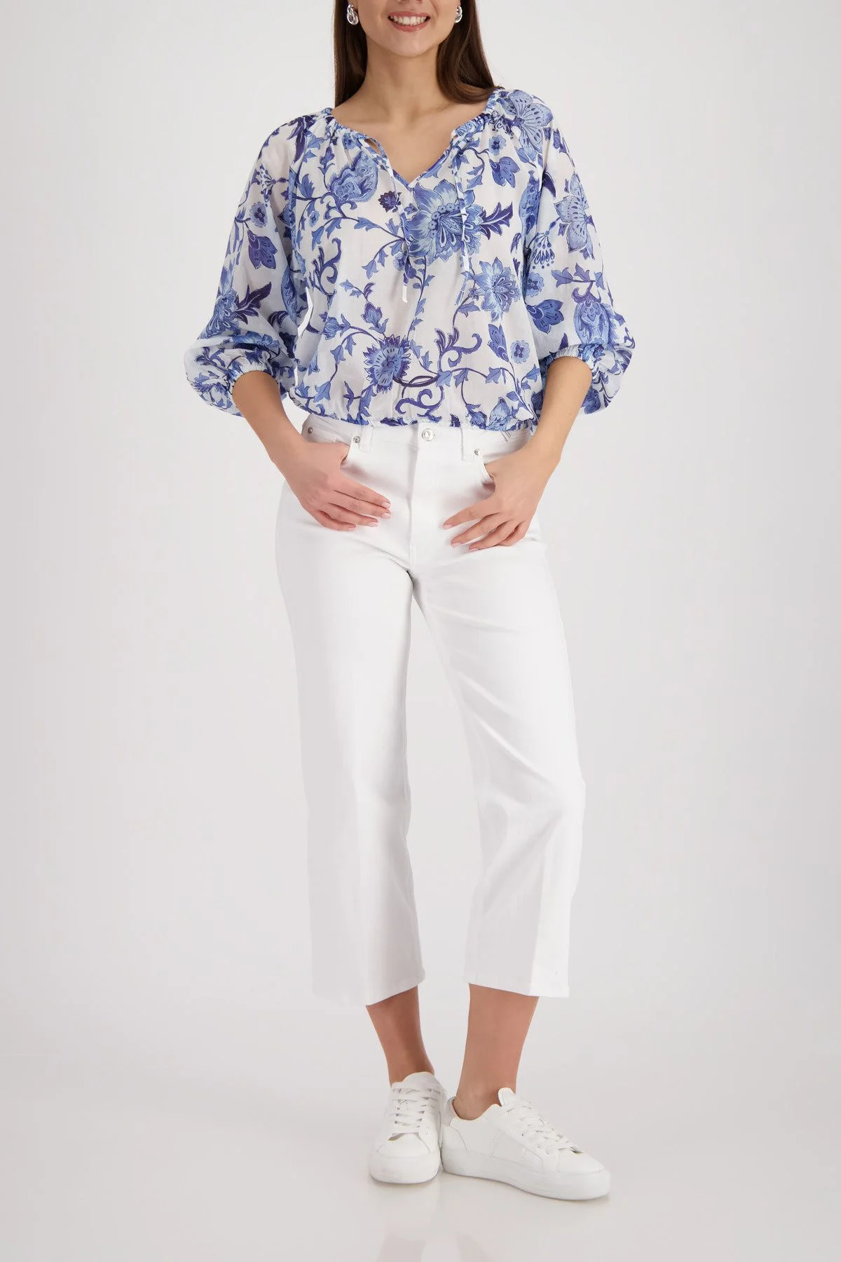 Bluse mit Blumenmuster - Image 6