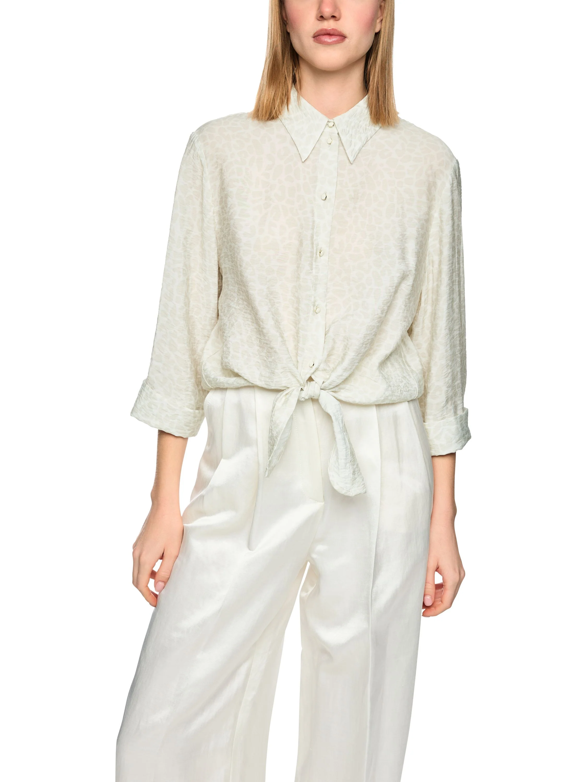 Bluse mit Knotendetail - Image 5