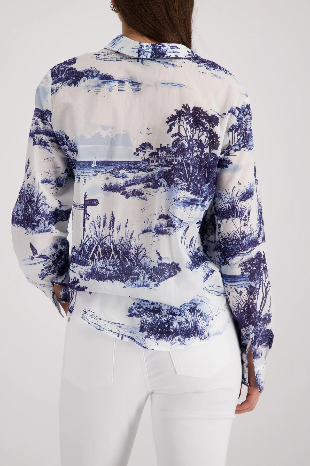 Bluse mit Print aus Baumwolle - Image 4
